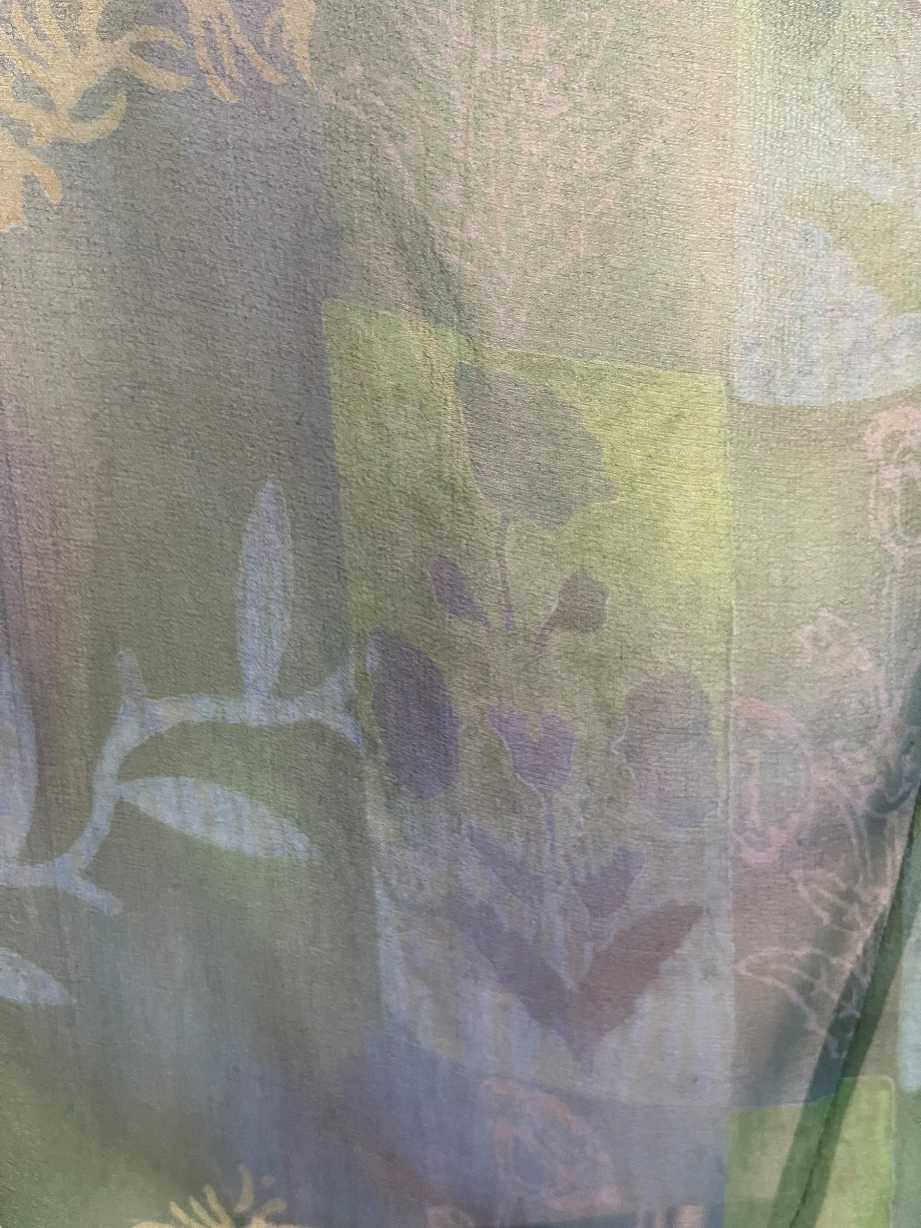 PRG7785 Sheer Avatar Pure Silk Self Pocket Tunic Dress