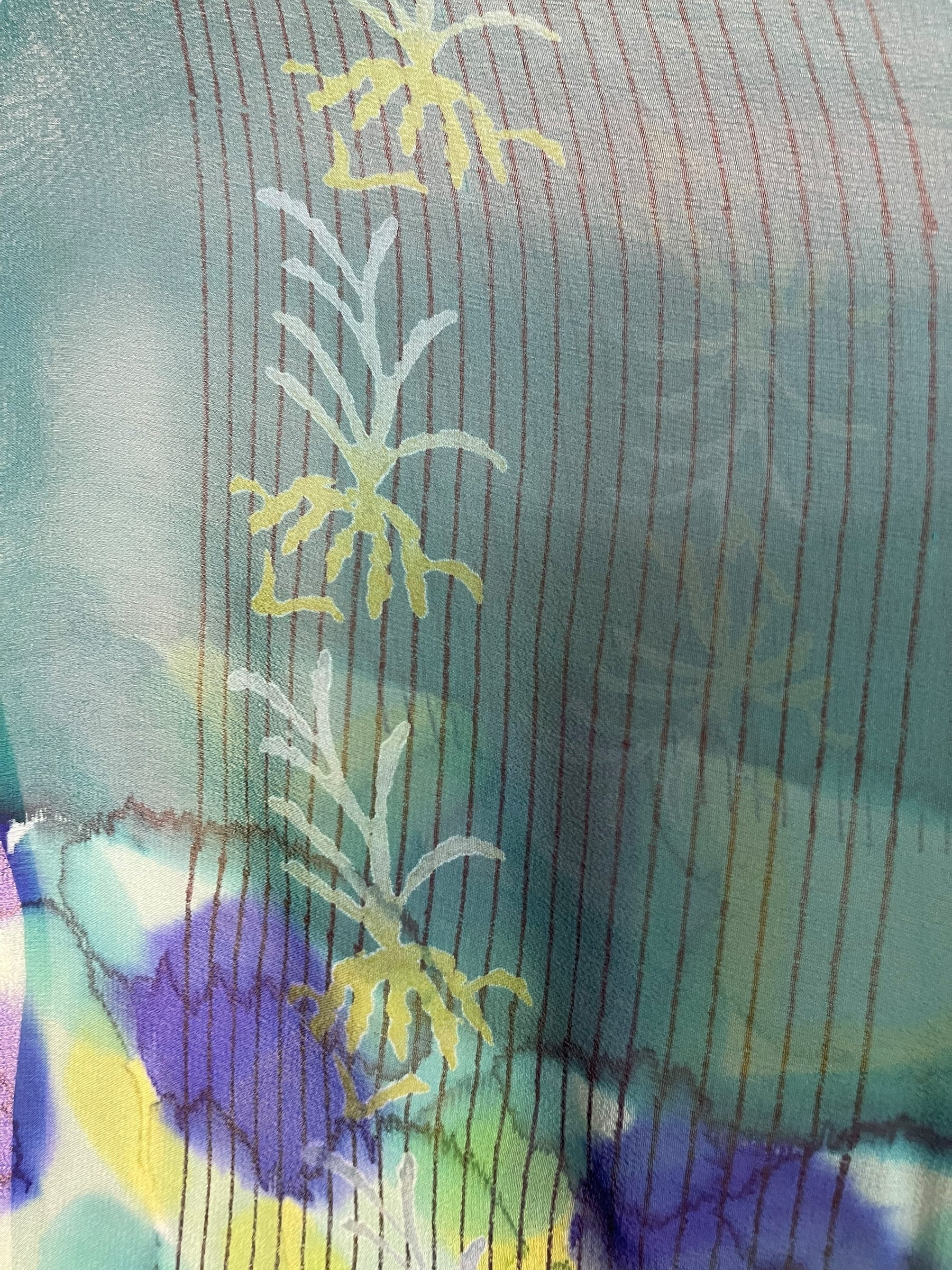 PRG7261 Sheer Avatar Pure Silk Capelet Poncho by sariKNOTsari – Handmade ethical Poncho from sariKNOTsari using upcycled silk. Designed in Canada for travel and slow fashion, loved from Toronto to LA to Sydney.