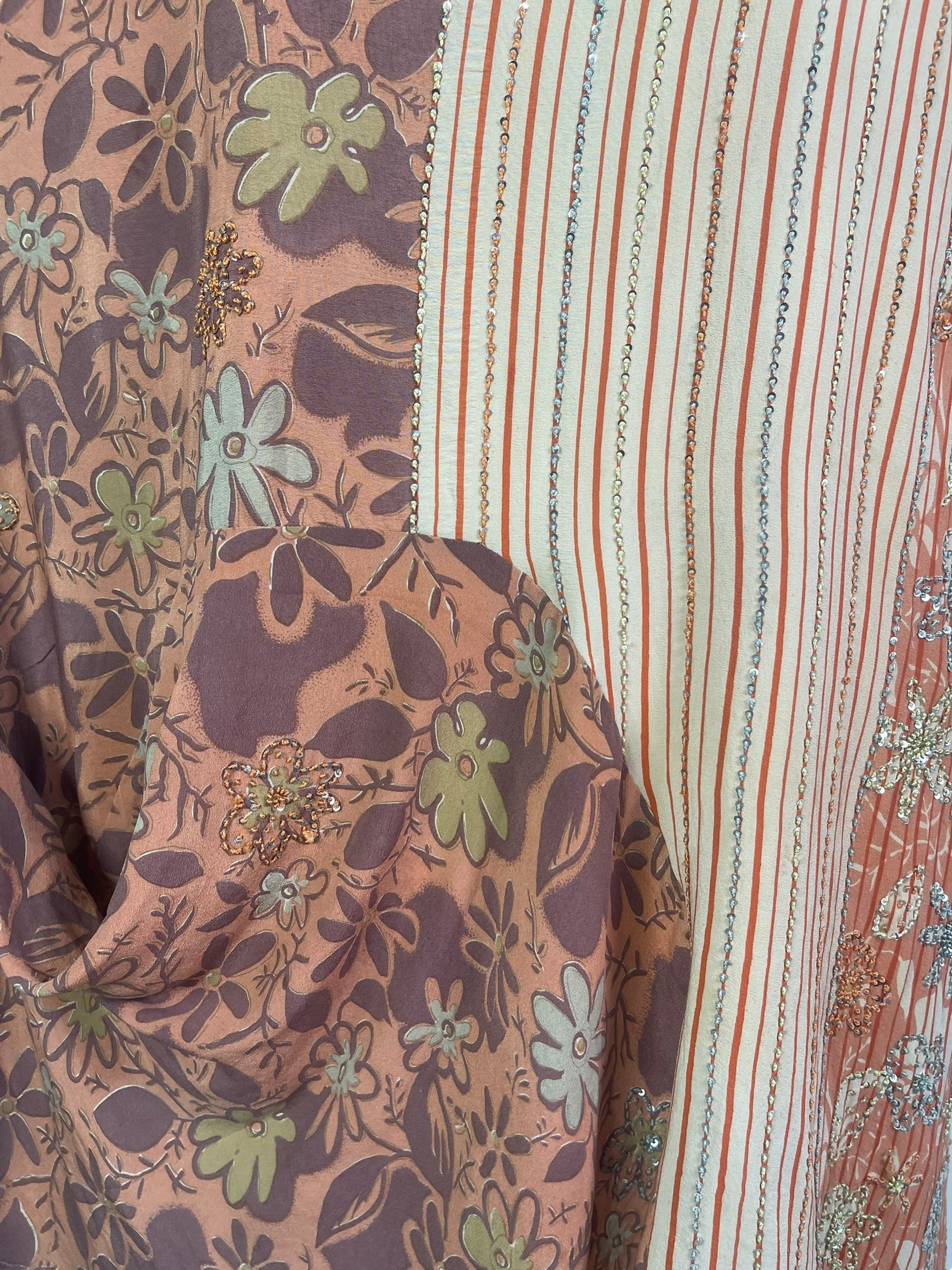 PRC7946 Avatar Pure Silk Self Pocket Tunic Dress