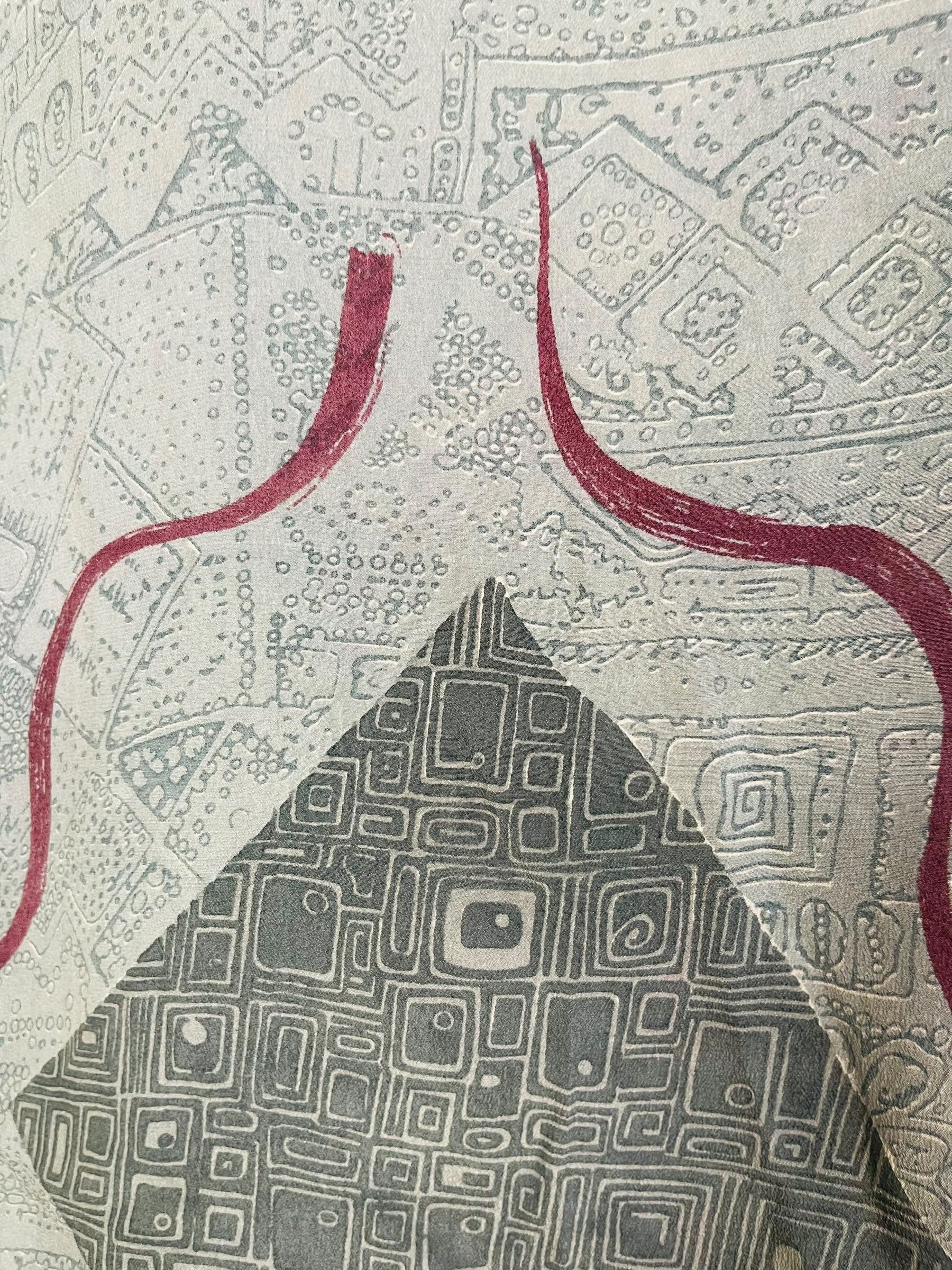 PRC6703 Avatar Pure Silk Side Slit Top