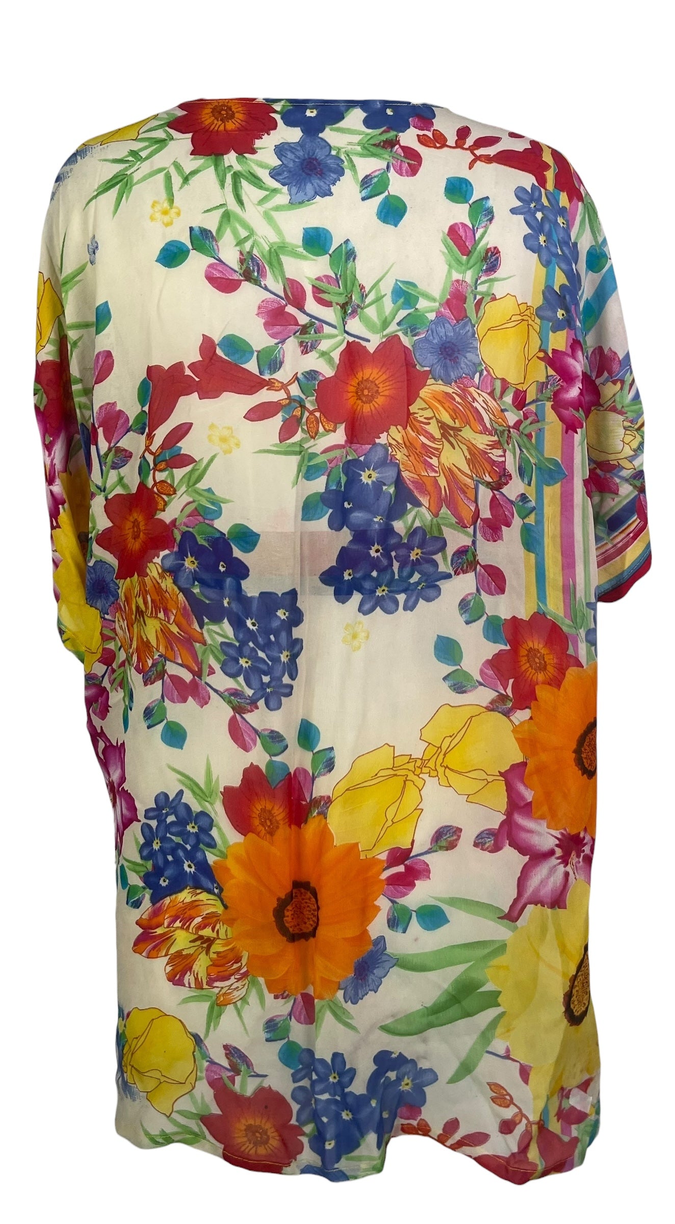 PREVIEW PRG8617 Sheer Wabi Sabi Pure Silk Kimono-Sleeved Jacket with Belt by MARCH2026 – Handmade ethical Short Kimono from sariKNOTsari using upcycled silk. Designed in Canada for travel and slow fashion, loved from Toronto to LA to Sydney.