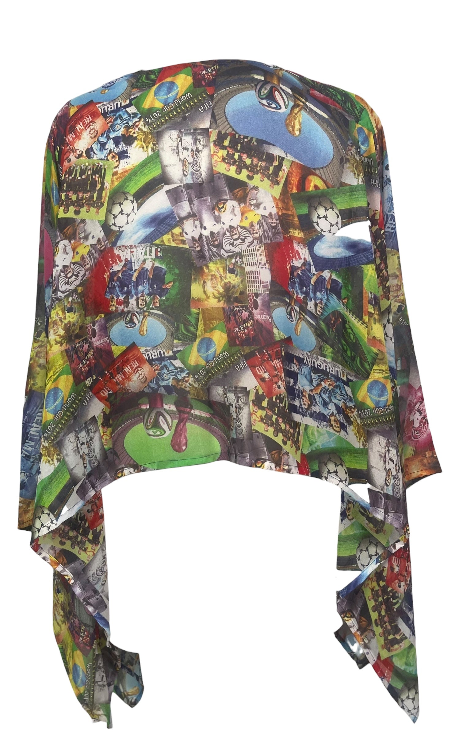 PREVIEW PRG8628B Sheer Avatar Pure Silk Capelet Poncho by FEBRUARY2026 – Handmade ethical Poncho from sariKNOTsari using upcycled silk. Designed in Canada for travel and slow fashion, loved from Toronto to LA to Sydney.