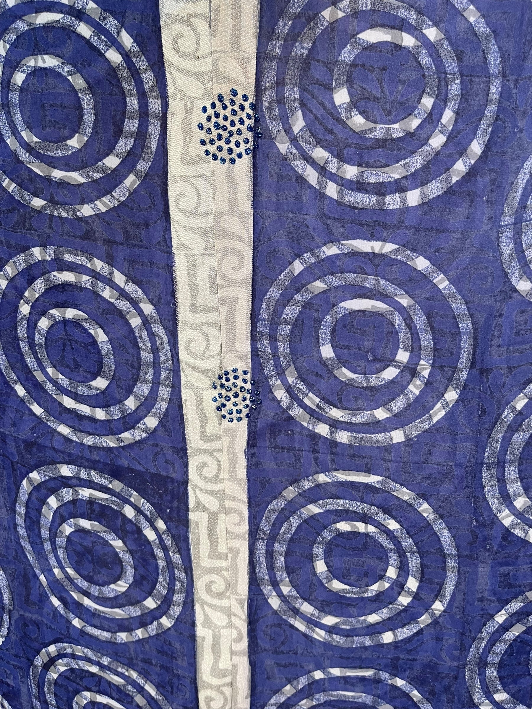 PRG7077 Sheer Avatar Pure Silk Waterfall Top