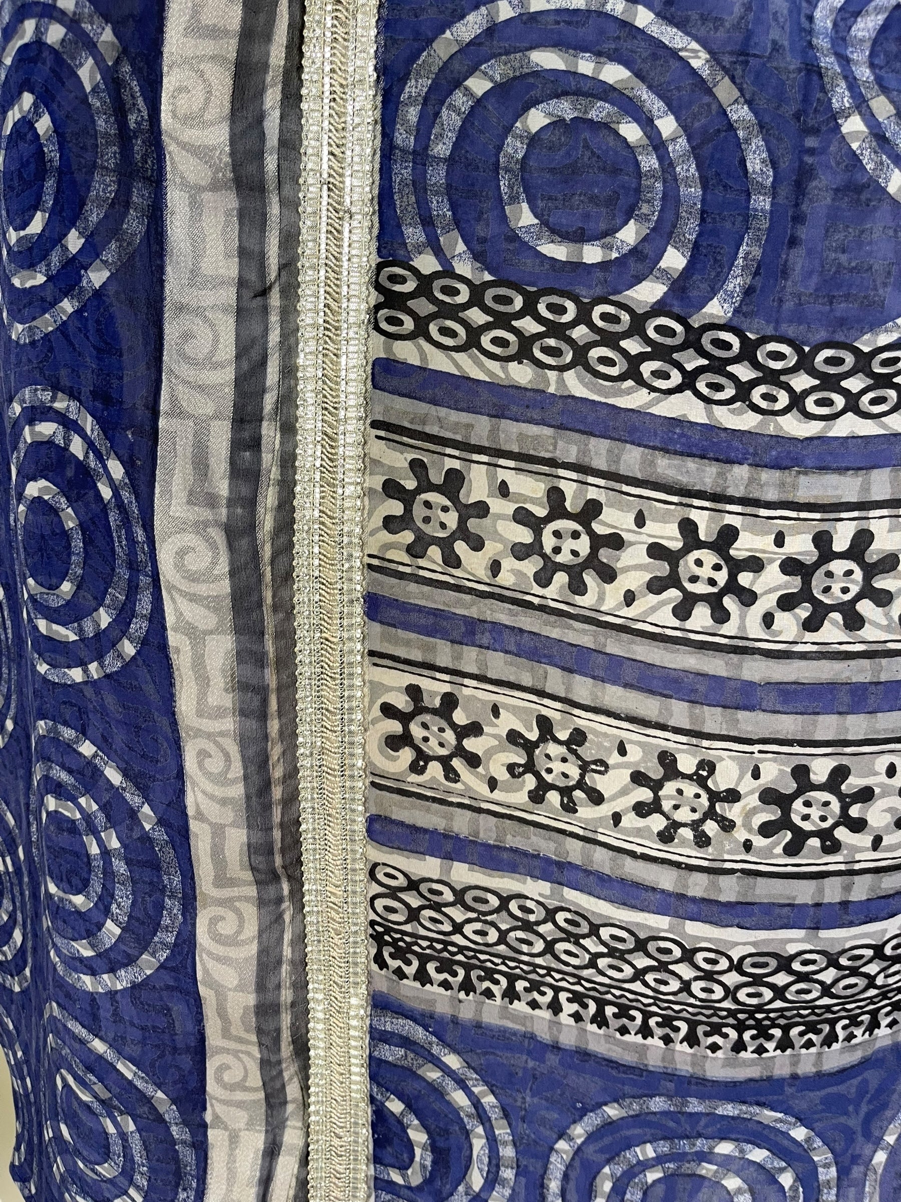 PRG7077 Sheer Avatar Pure Silk Waterfall Top