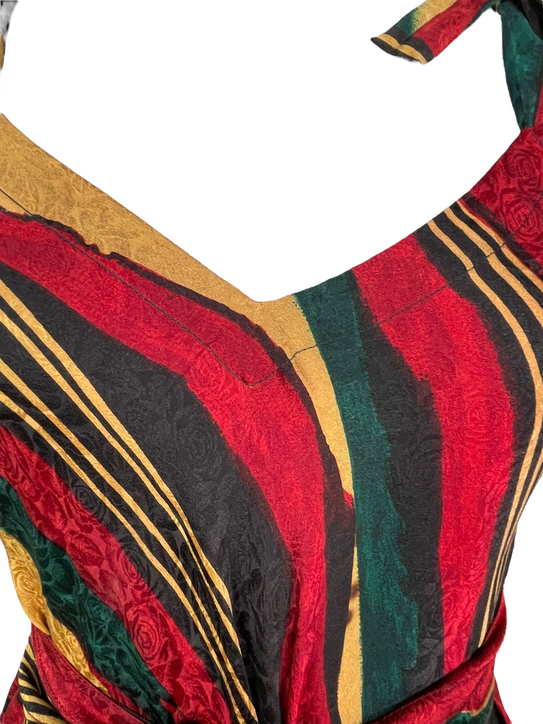 PRC7762 Avatar Pure Silk Maxi Dress with Belt