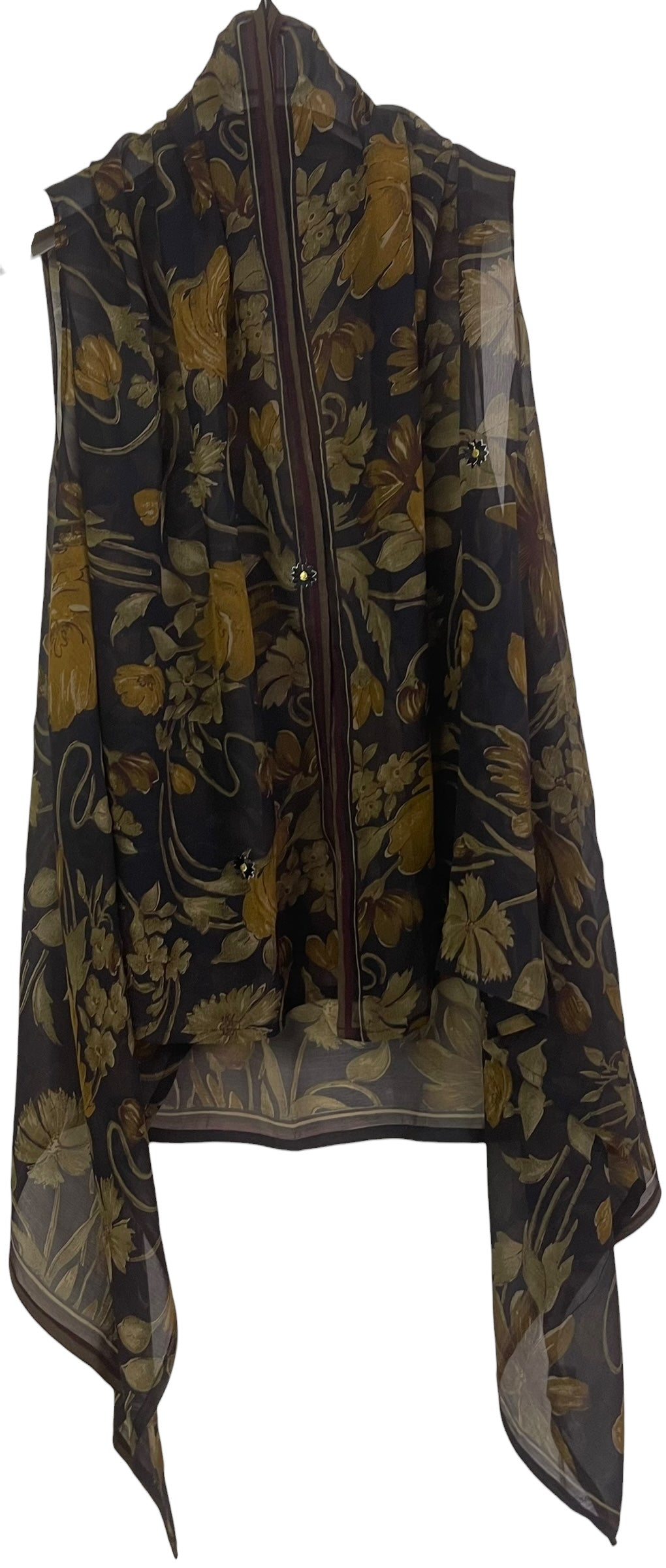 PREVIEW PCH8730 Avatar Very Sheer Pure Silk Versatile Vest by MARCH2026 – Handmade ethical Vest from sariKNOTsari using upcycled silk. Designed in Canada for travel and slow fashion, loved from Toronto to LA to Sydney.