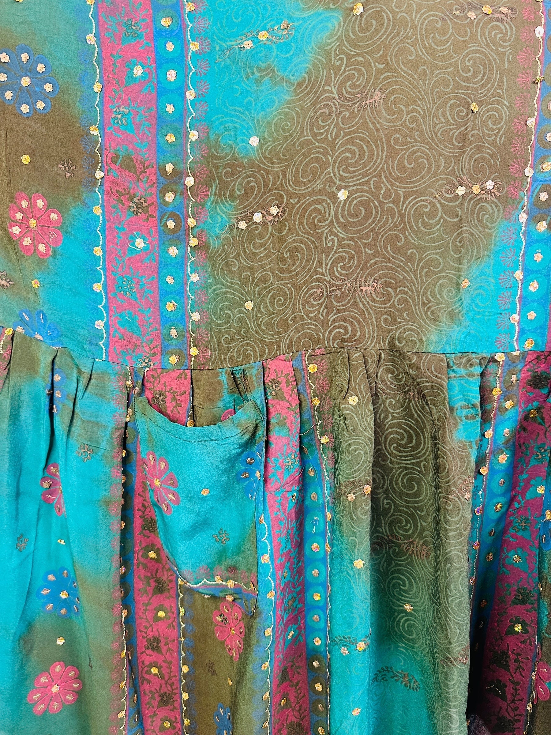 PRC8404 Avatar Pure Silk Boxy Babydoll Dress