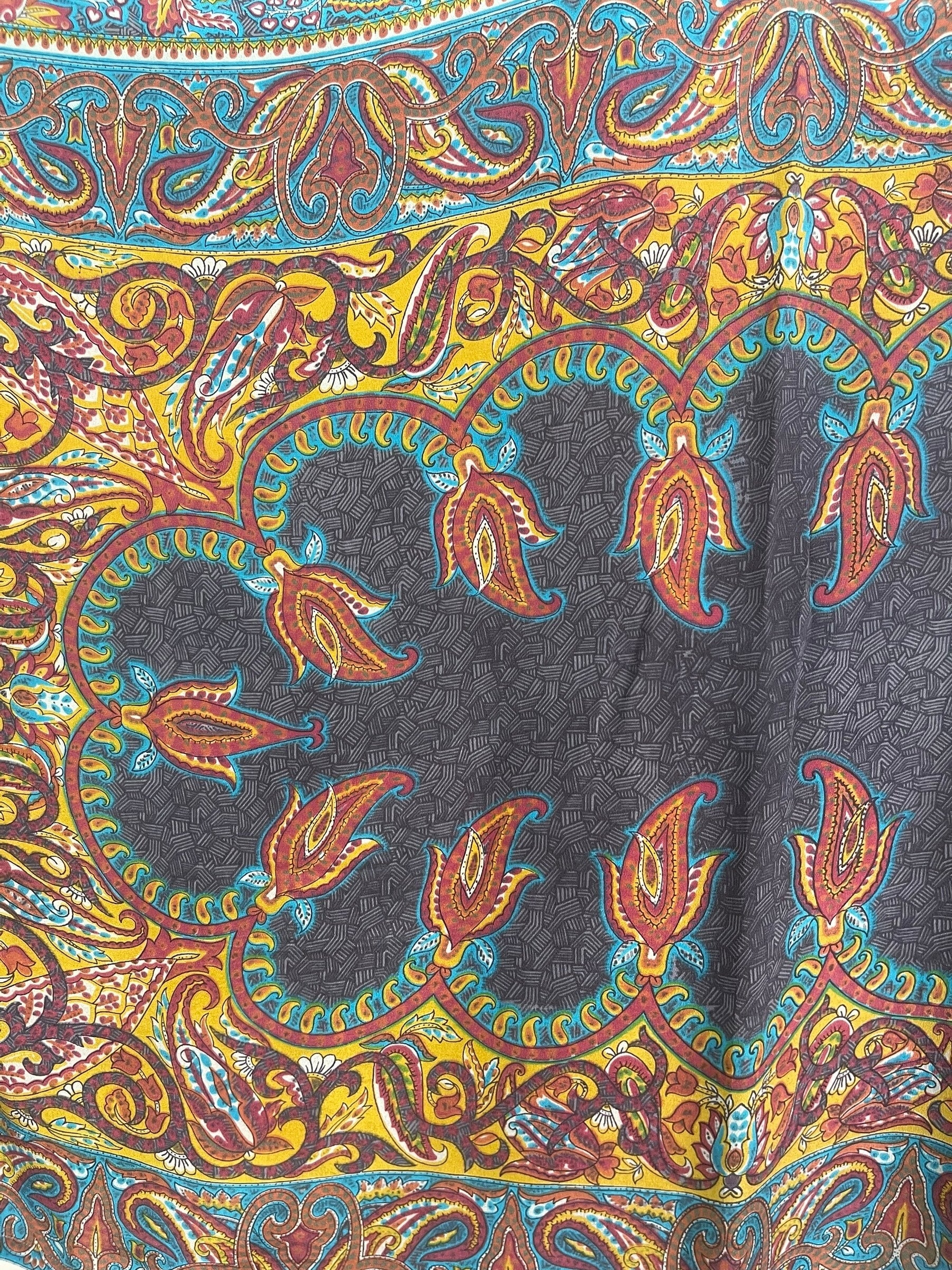 PRC8217 Avatar Pure Silk Short Kaftan Tunic with Slits