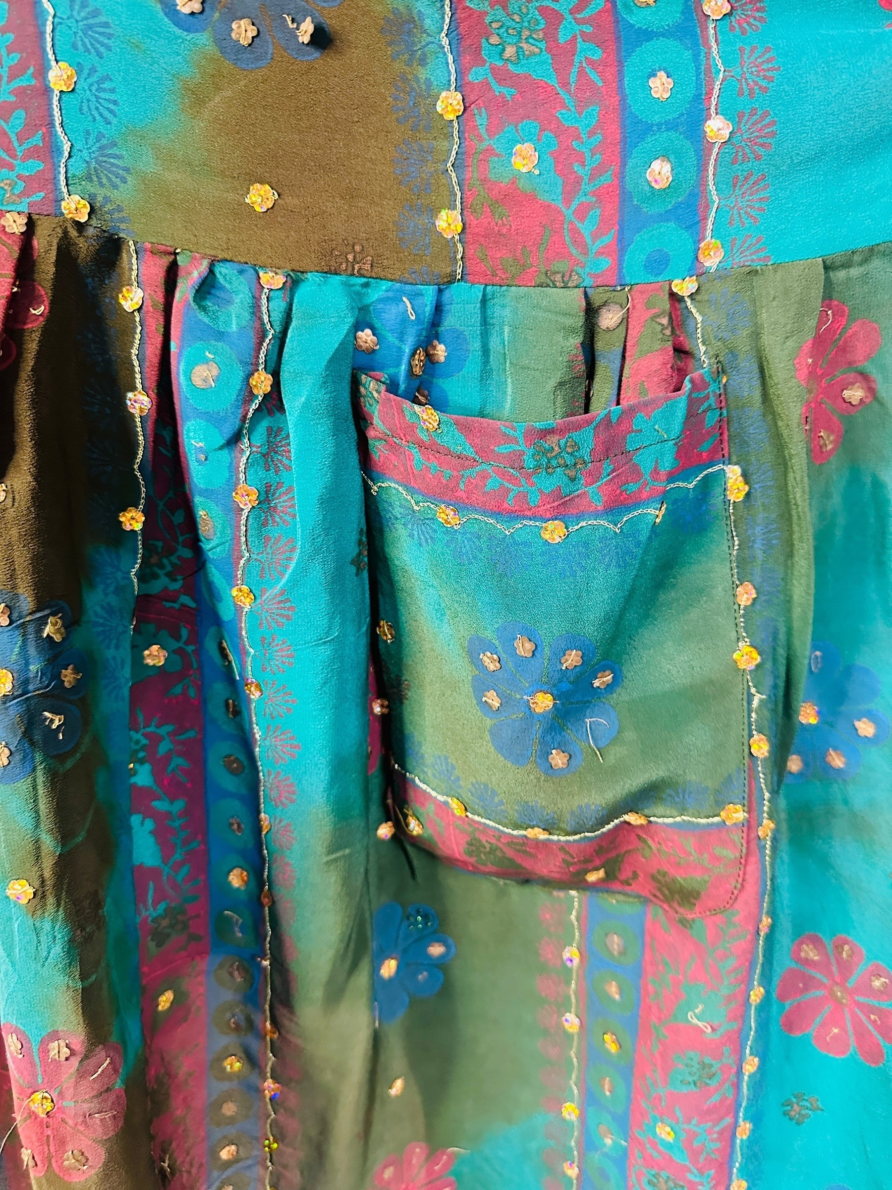 PRC8404 Avatar Pure Silk Boxy Babydoll Dress