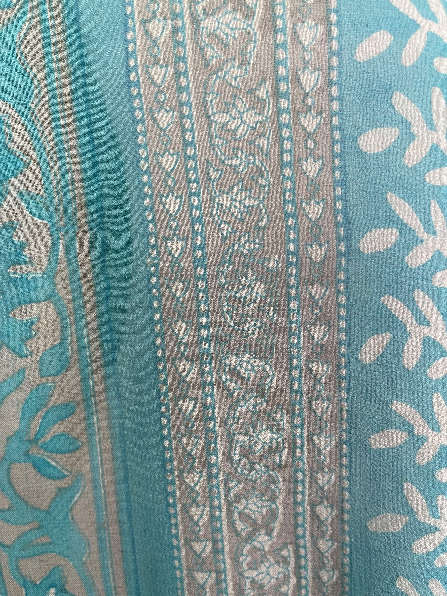 PRG7781 Sheer Avatar Pure Silk Self Pocket Tunic Dress