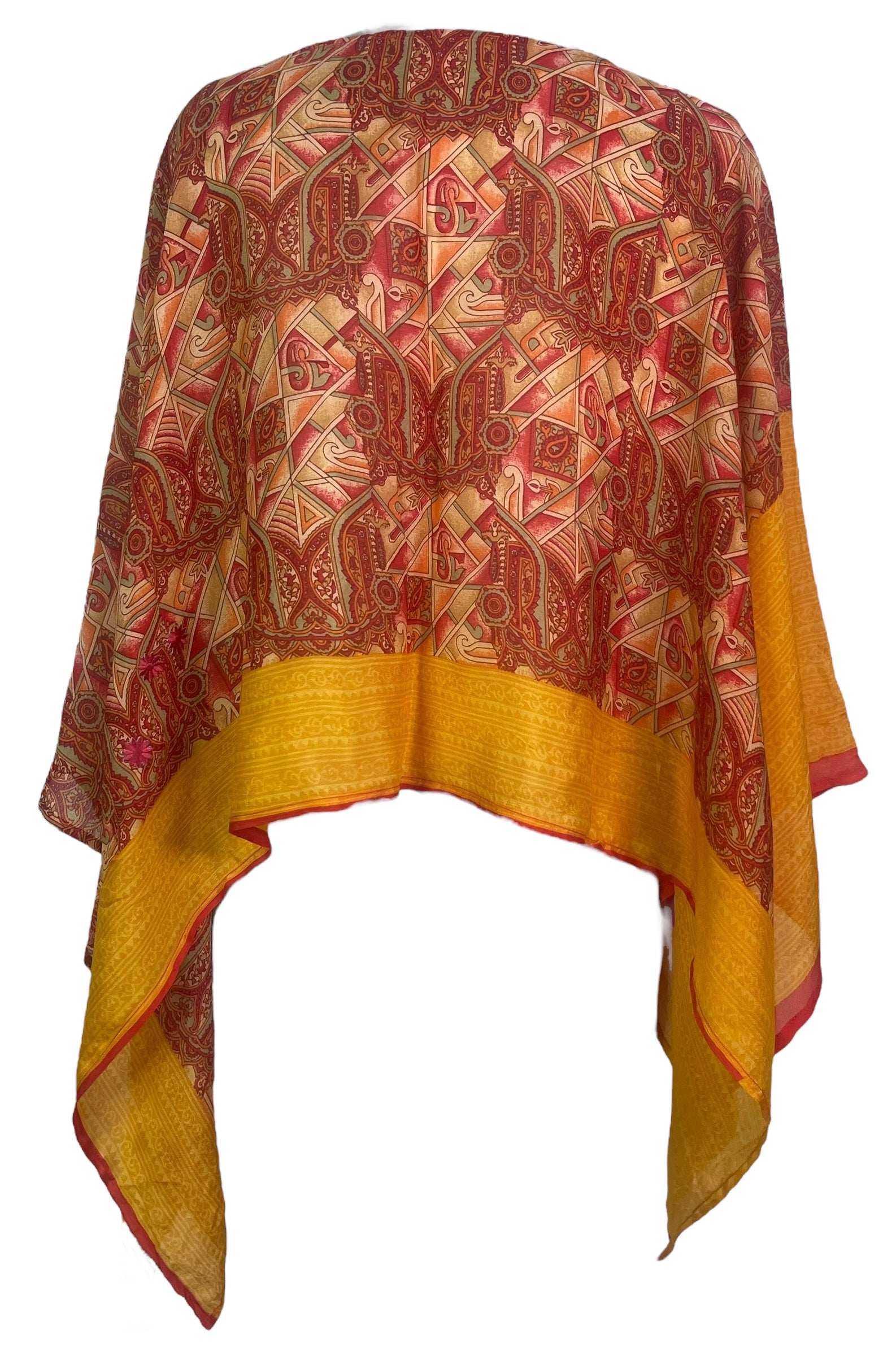 PRC7964B Avatar Pure Silk Capelet Poncho