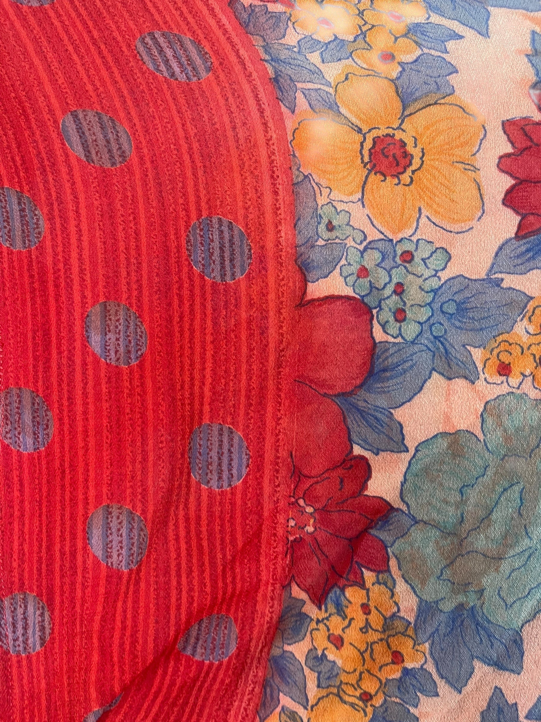 PRG8533 Sheer Wabi Sabi Pure Silk Kimono-Sleeved Jacket with Belt