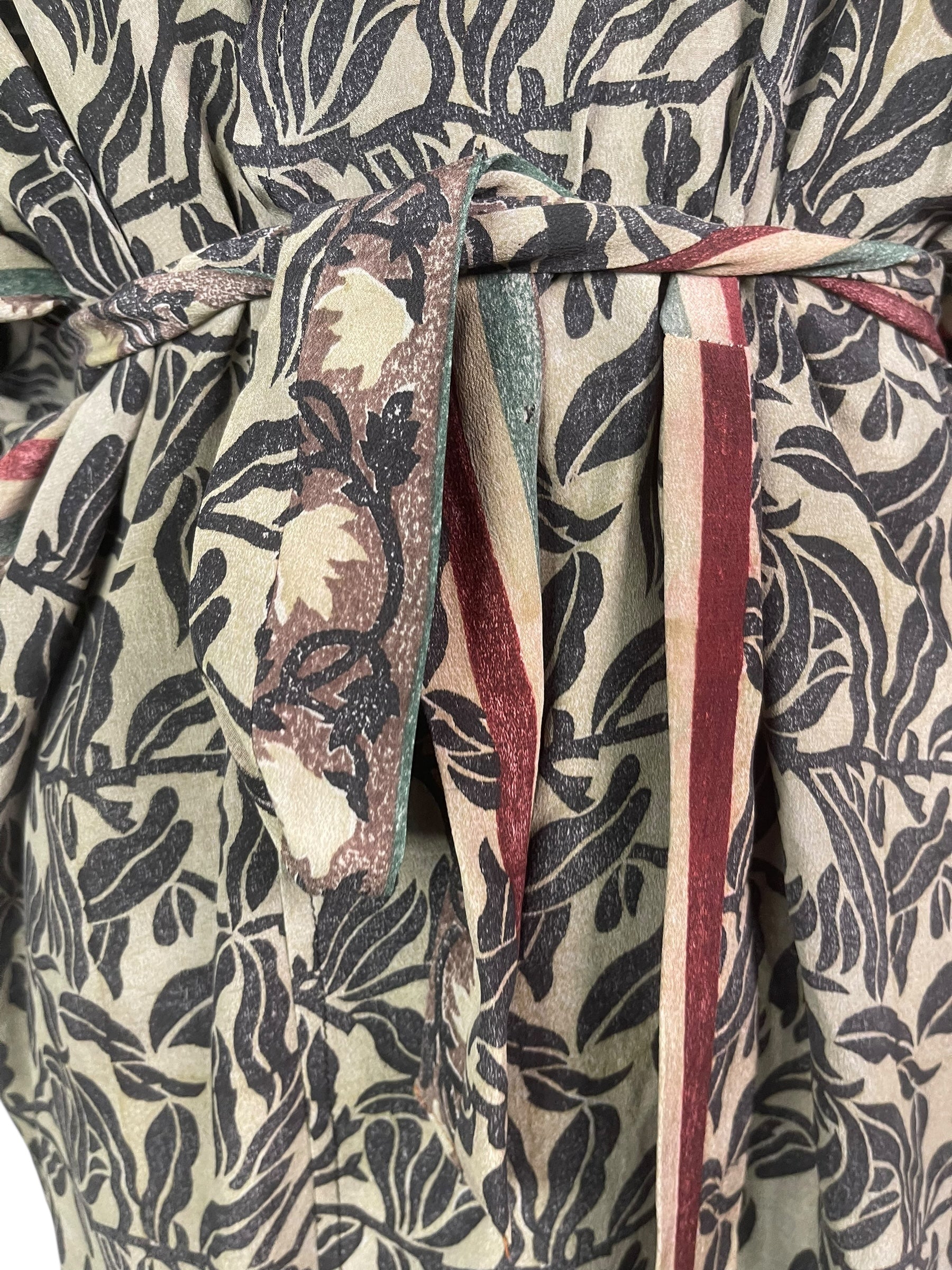 PRC8506 Wabi Sabi Pure Silk Kimono-Sleeved Jacket with Belt