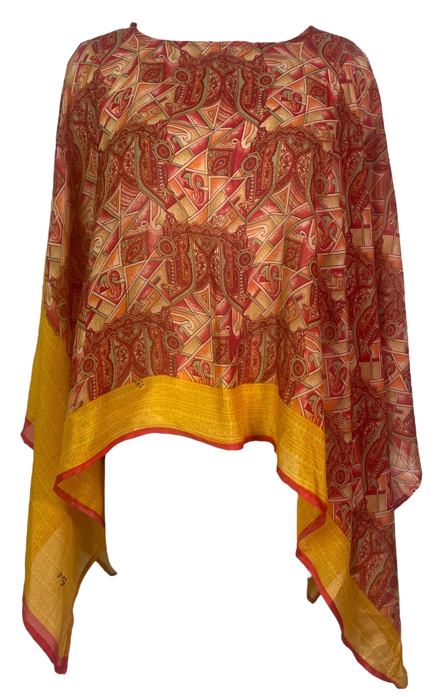 PRC7964B Avatar Pure Silk Capelet Poncho