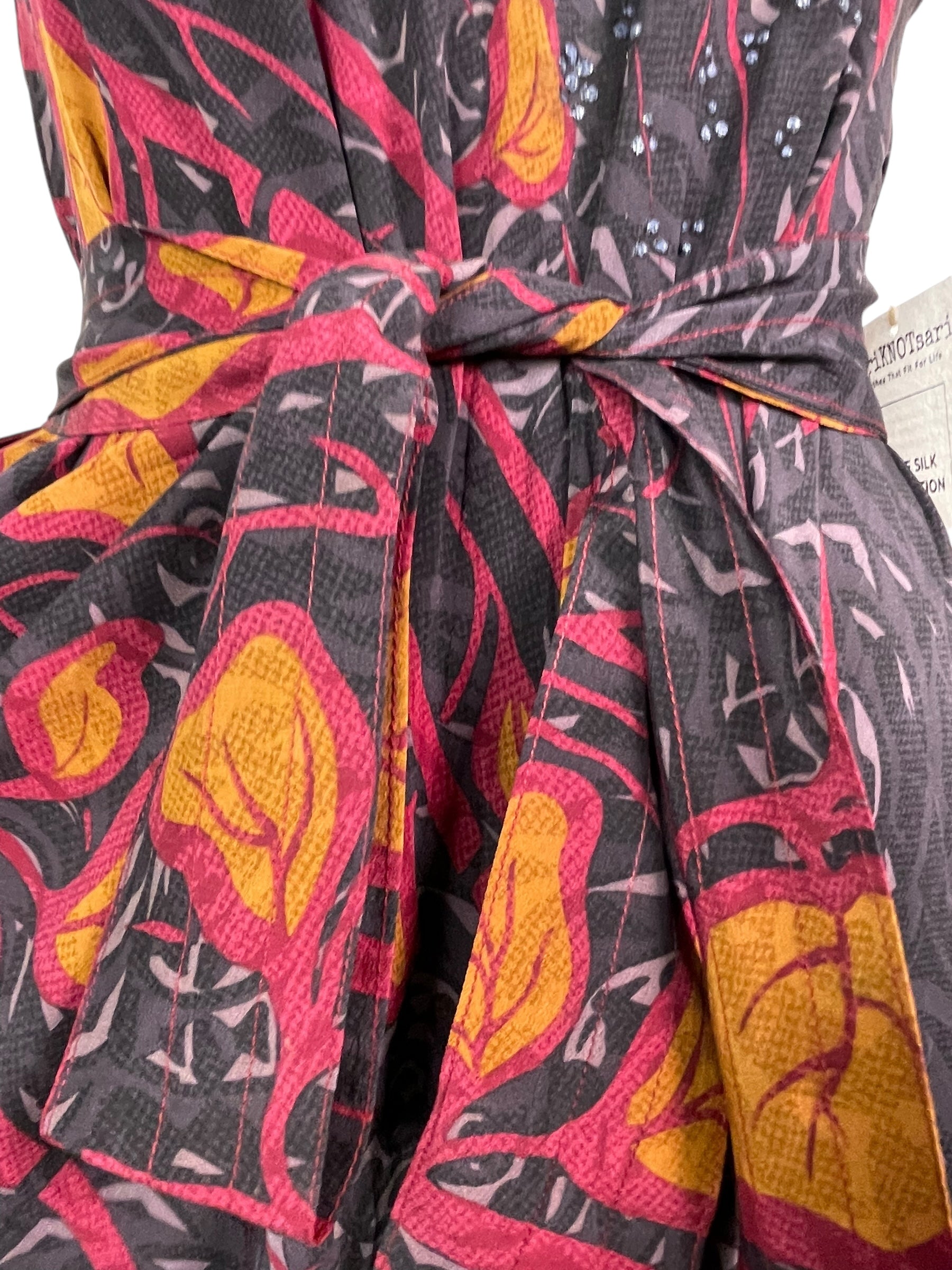 PRC7669 Avatar Pure Silk Maxi Dress with Belt