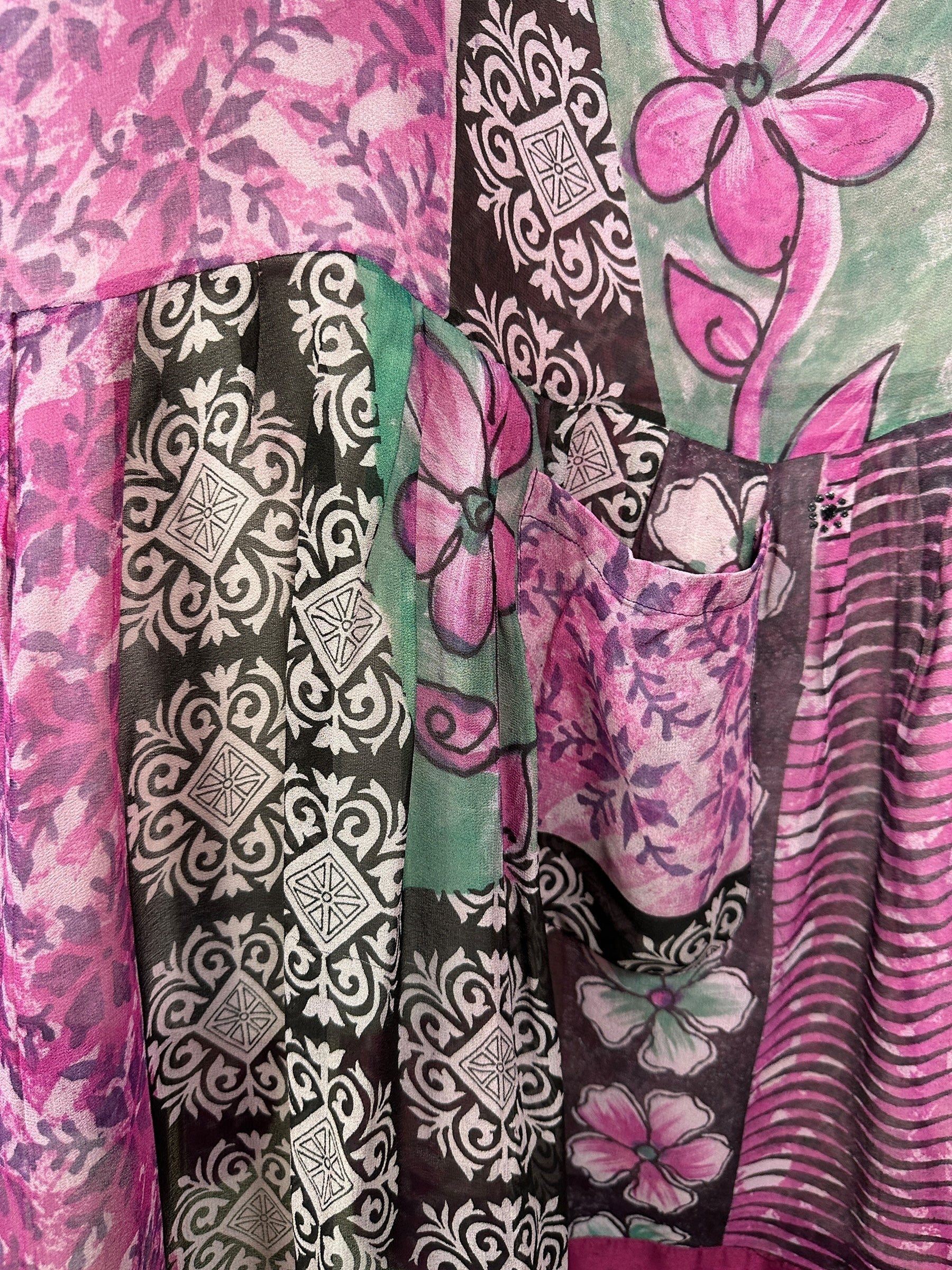 PRG8425 Sheer Avatar Pure Silk Boxy Babydoll Dress