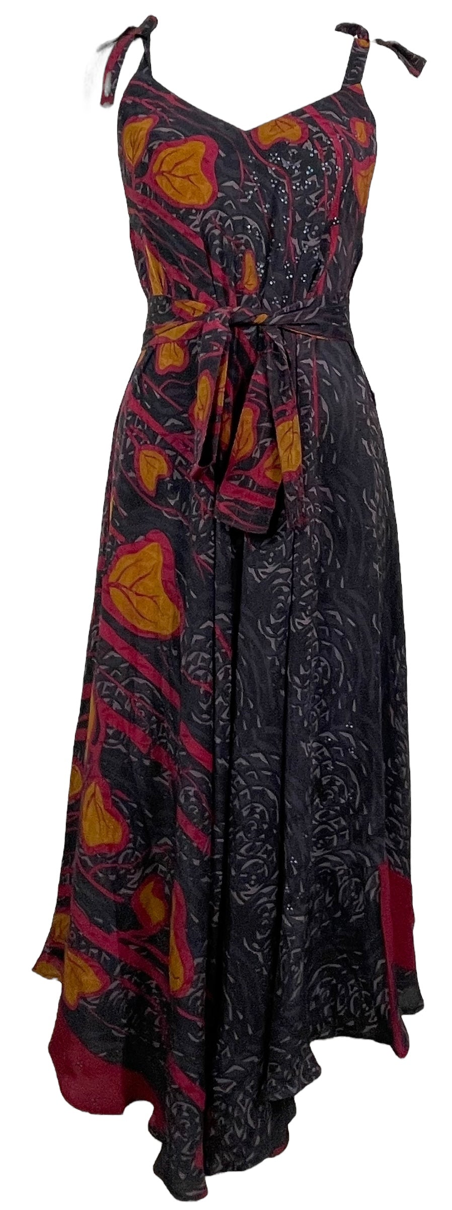 PRC7669 Avatar Pure Silk Maxi Dress with Belt