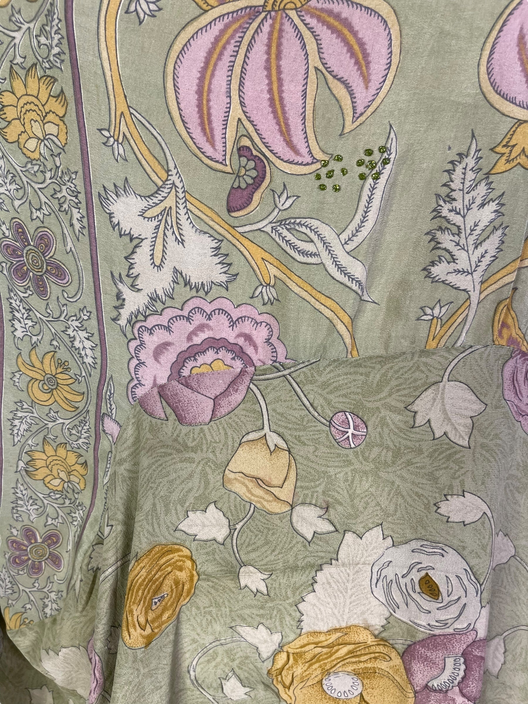 PRC7166 Wabi Sabi Pure Silk Sculptural Long Tunic Dress