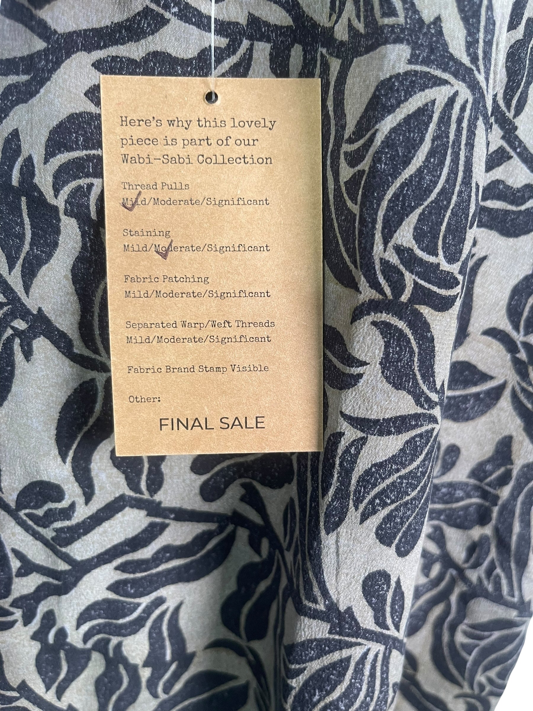 PRC8506 Wabi Sabi Pure Silk Kimono-Sleeved Jacket with Belt