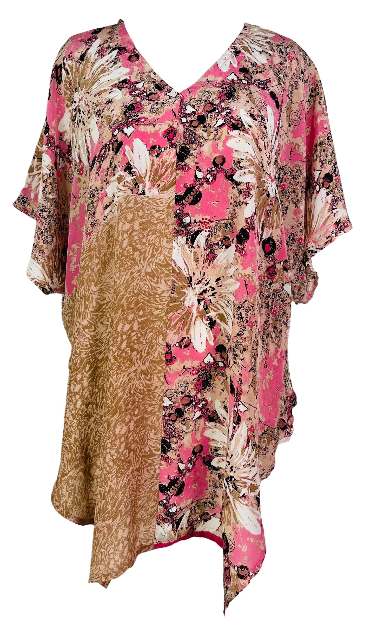 PRC7558 Avatar Pure Silk Waterfall Top