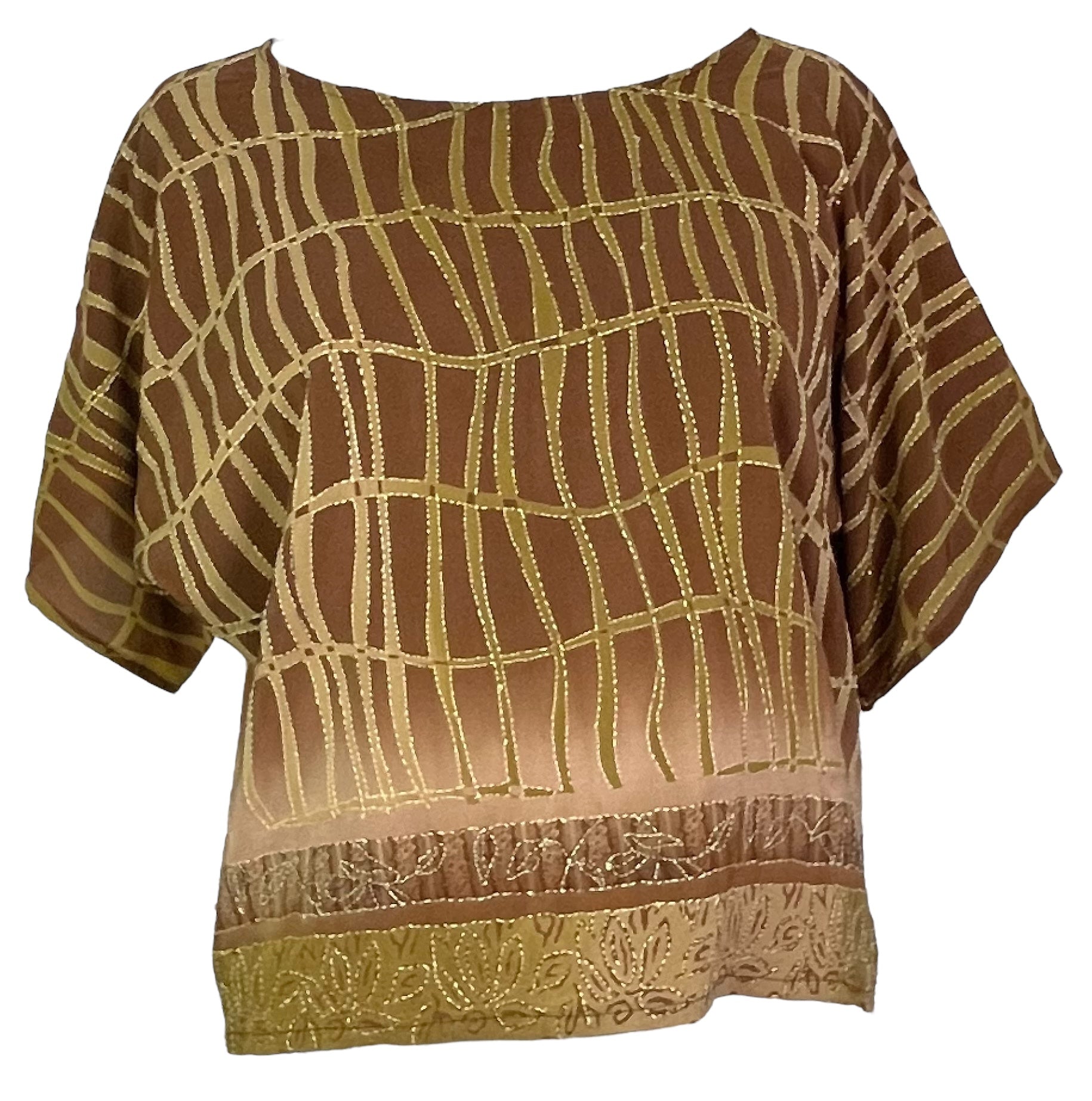PRC7253 Avatar Pure Silk Boxy Top