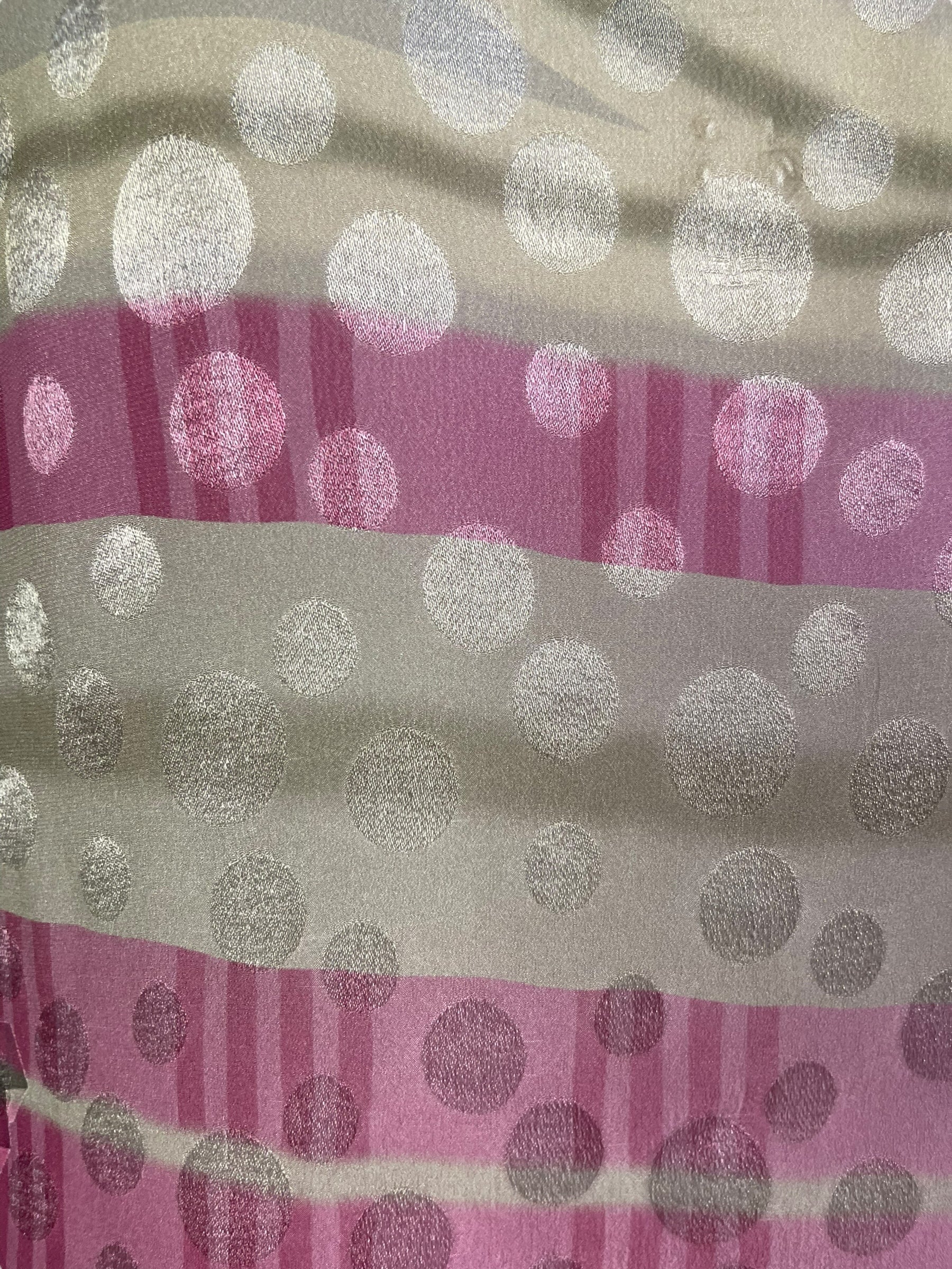 PRG6629 Sheer Wabi Sabi Pure Silk Side Slit Top