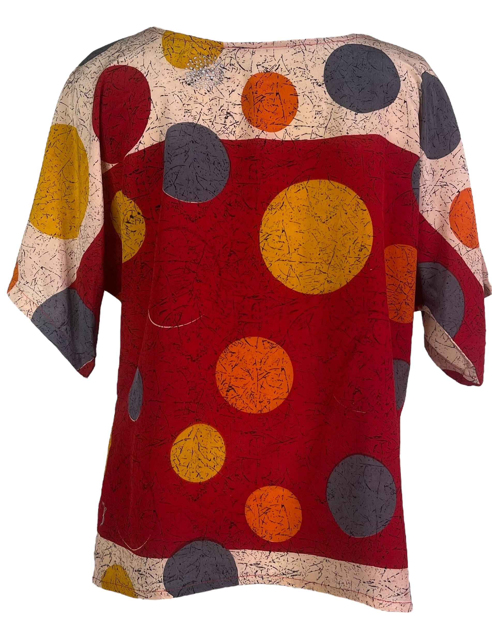 PRC8072 Avatar Pure Silk Side Slit Top