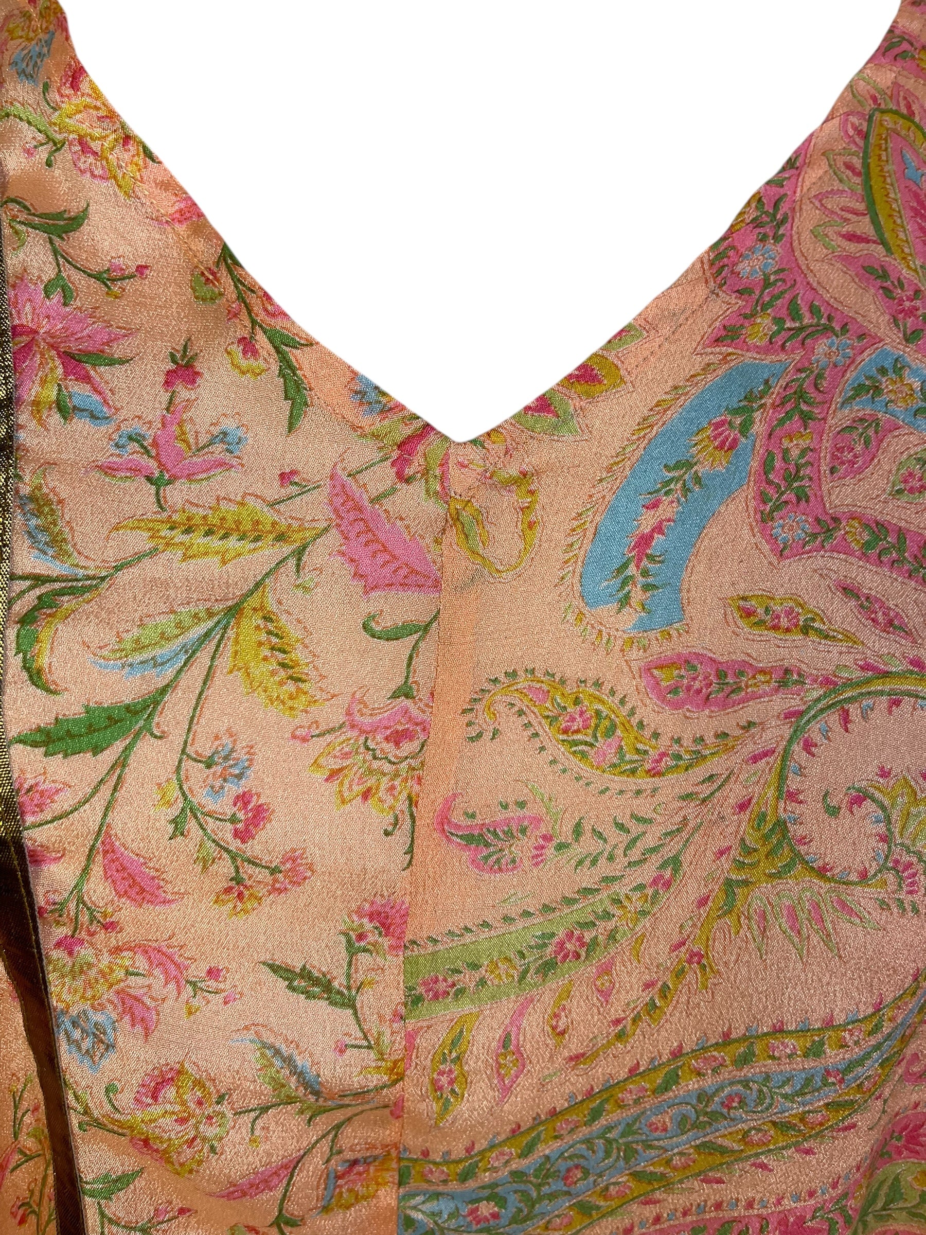 PCH6997 Very Sheer Avatar Pure Silk Waterfall Top