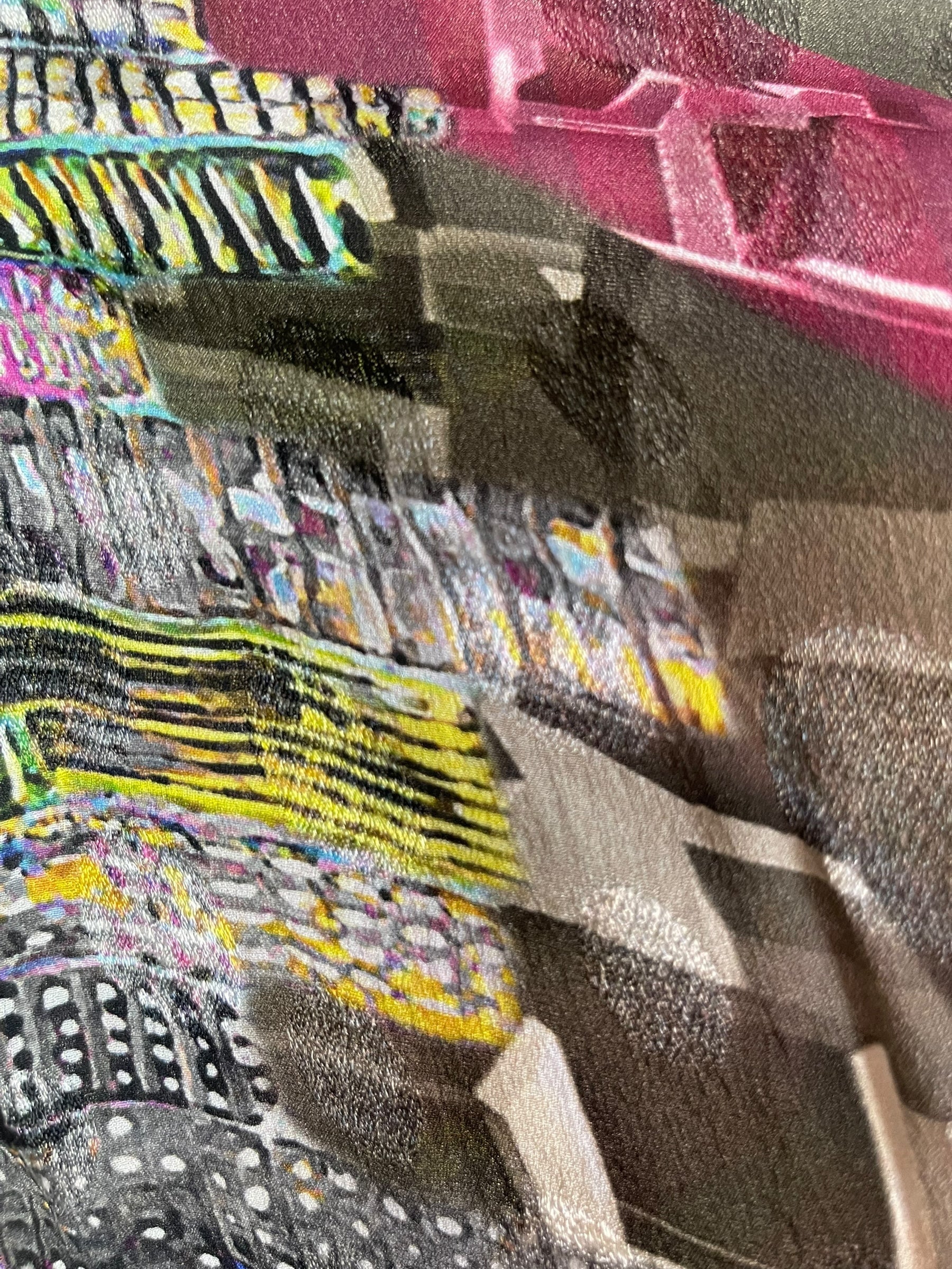 PRG6629 Sheer Wabi Sabi Pure Silk Side Slit Top