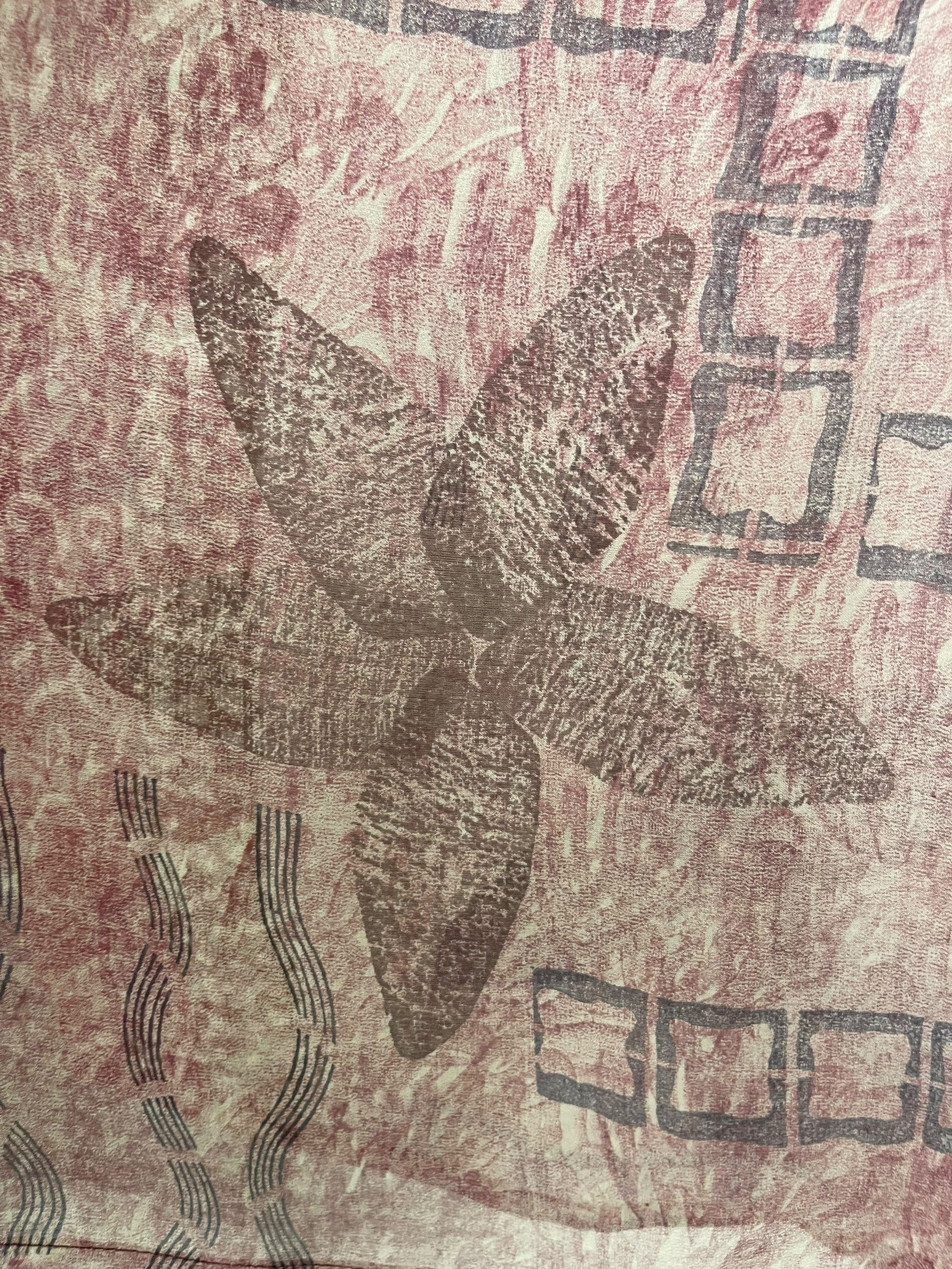 PRG7049 Sheer Avatar Pure Silk Capelet Poncho