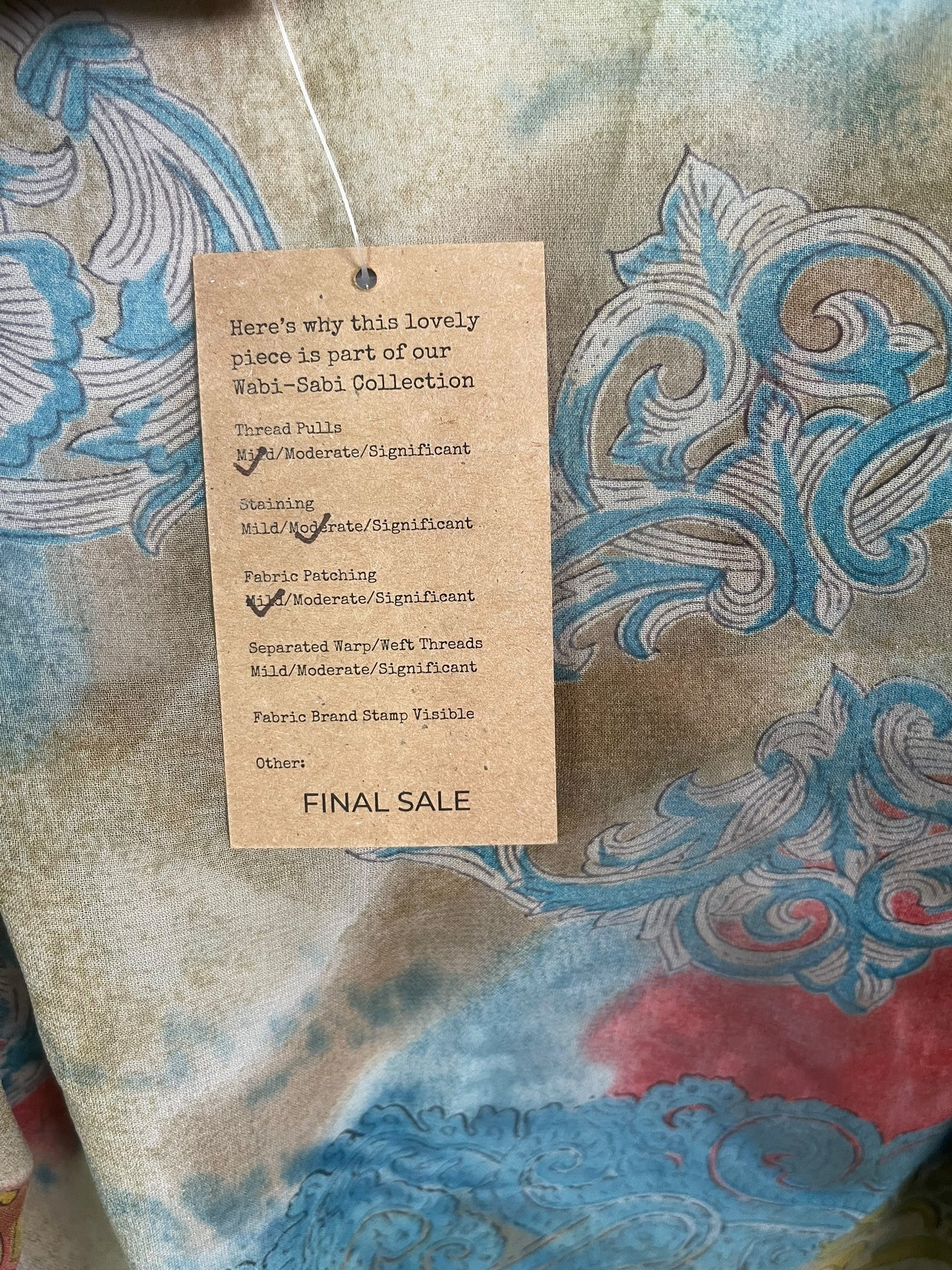 PRG8616 Sheer Wabi Sabi Pure Silk Kimono-Sleeved Jacket with Belt