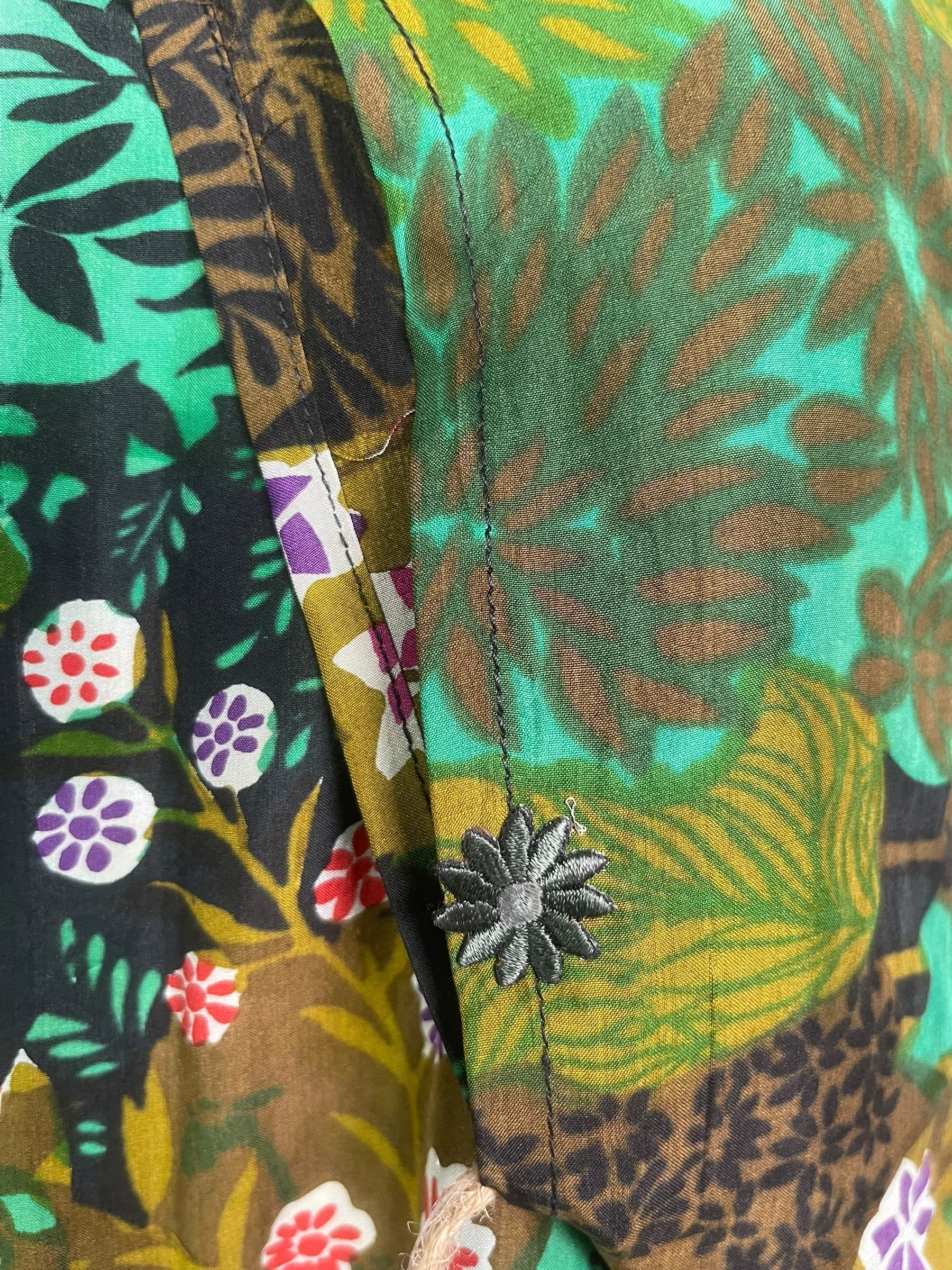 PRC8592 Avatar Pure Silk Short Kaftan Tunic with Slits