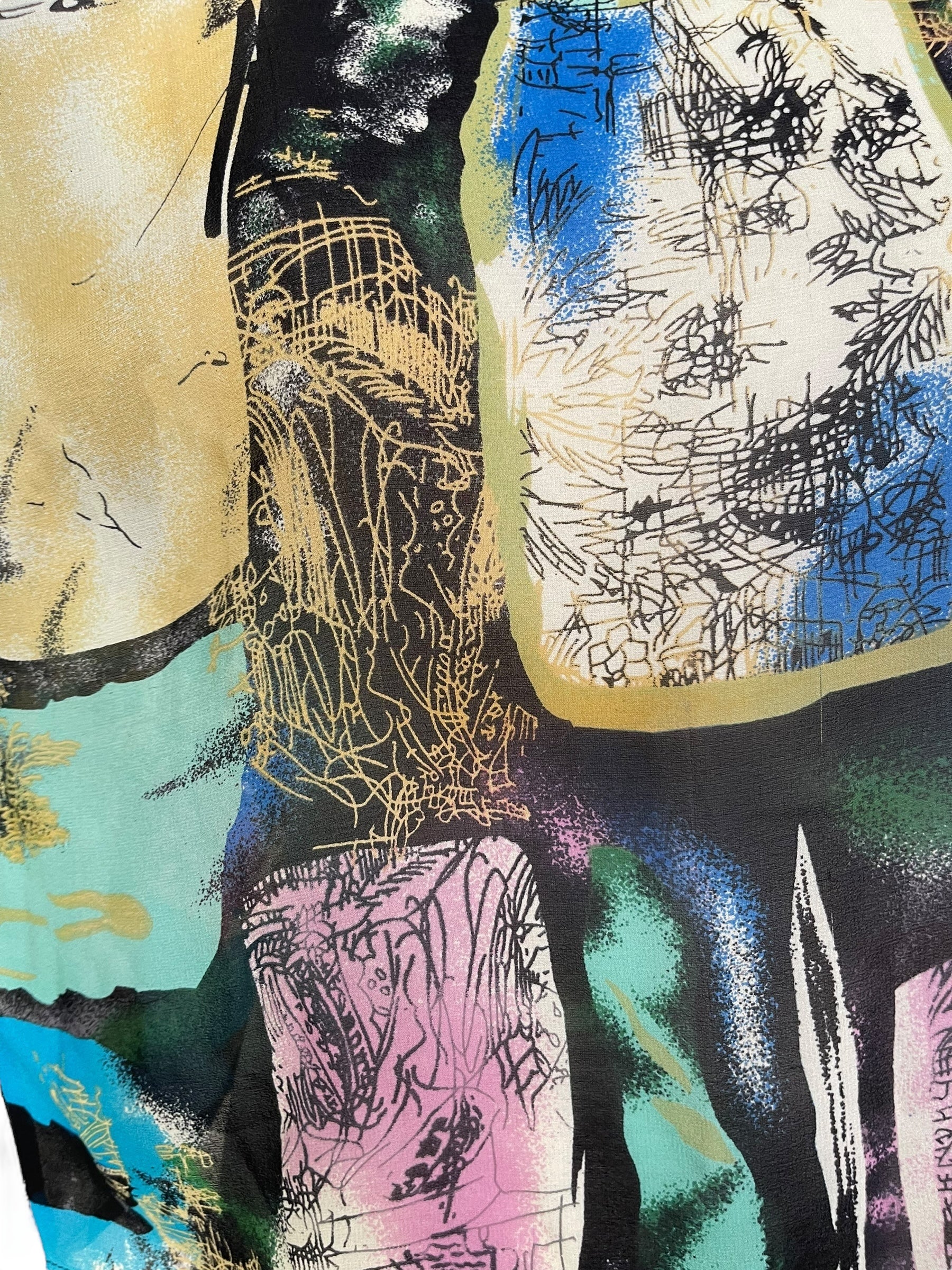 REVOLUTIONHER PRG6094 Sheer Avatar Pure Silk Boxy Top