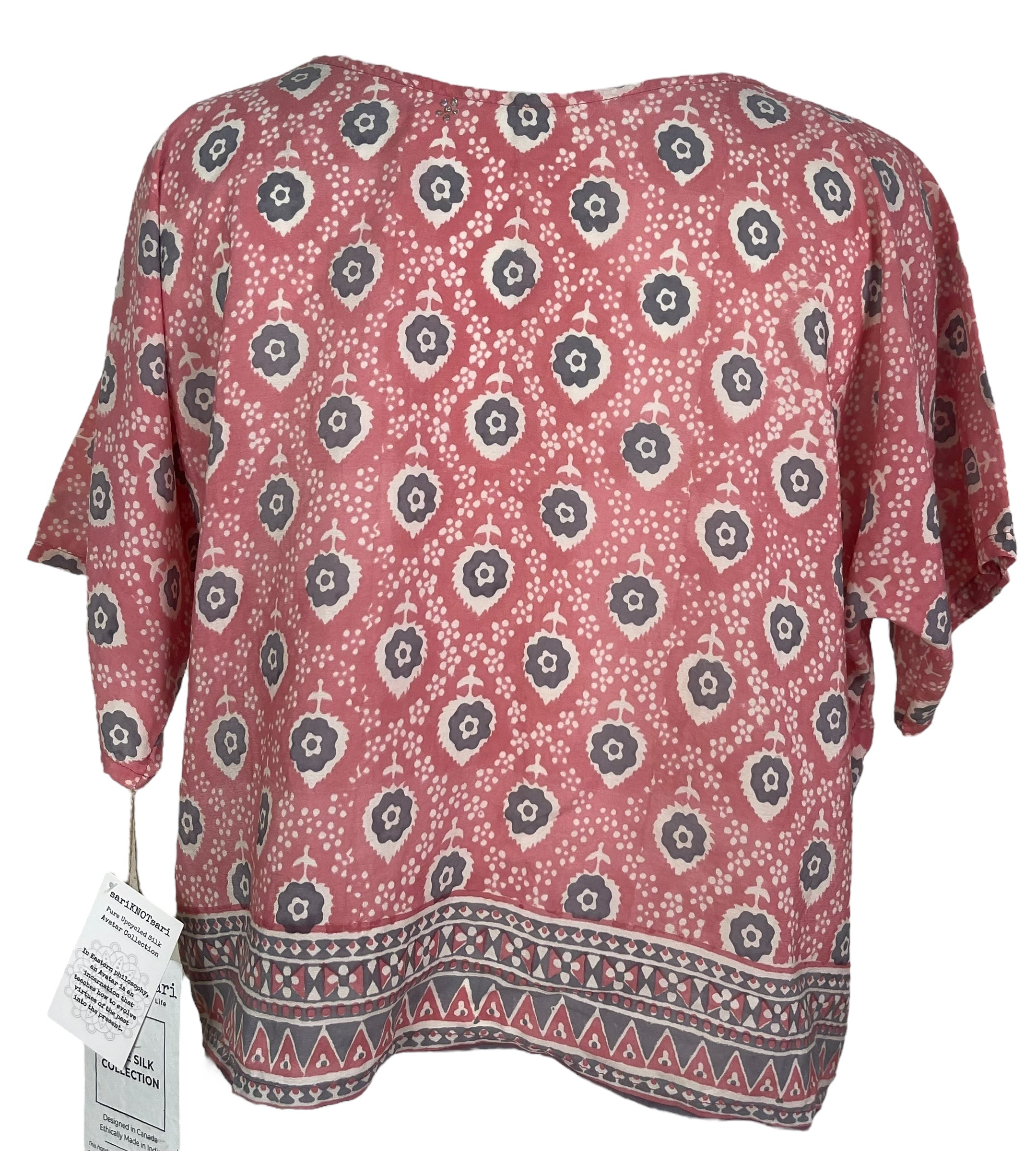 PRC8205 Avatar Pure Silk Boxy Top