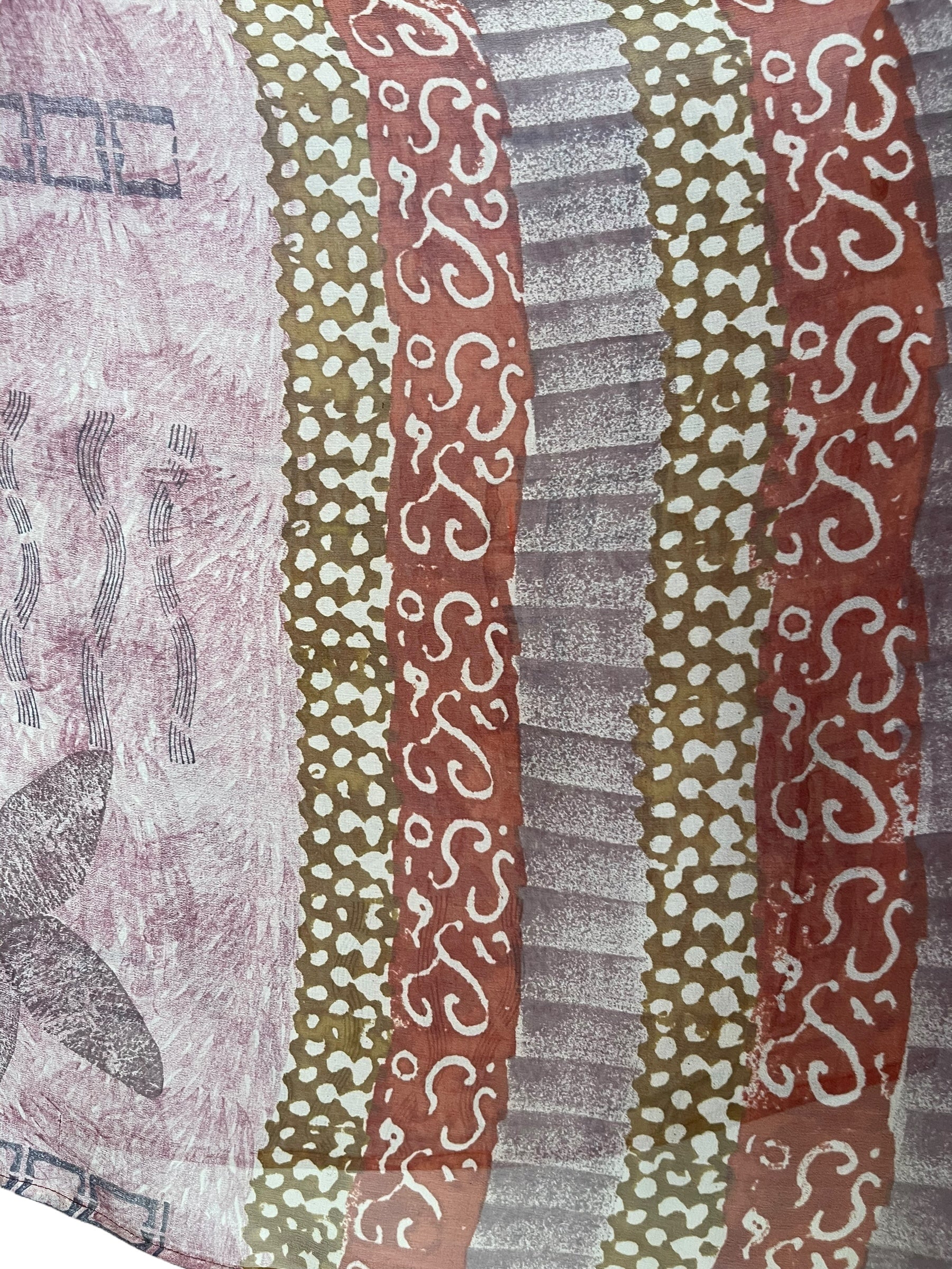 PRG7049 Sheer Avatar Pure Silk Capelet Poncho