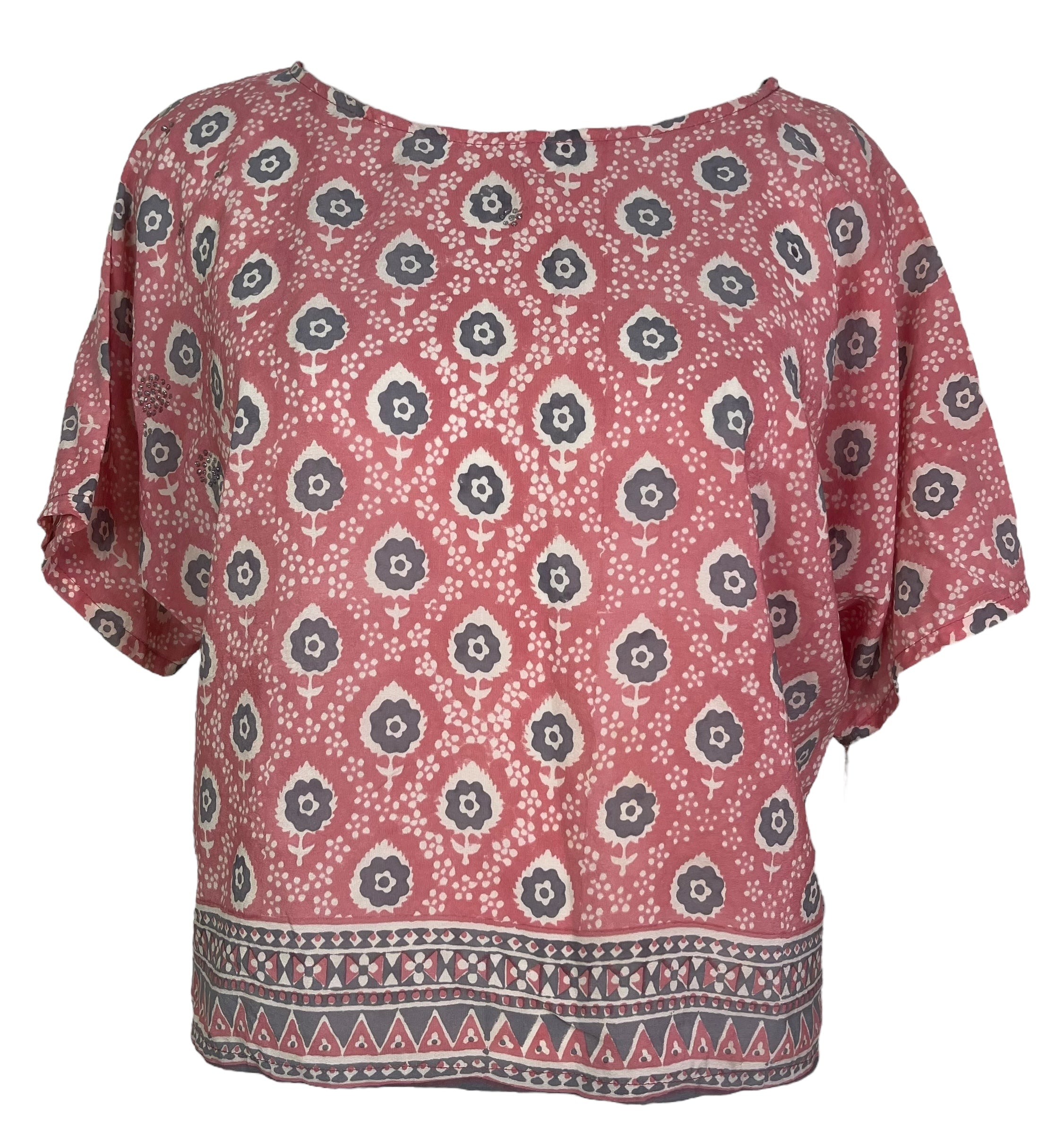 PRC8205 Avatar Pure Silk Boxy Top