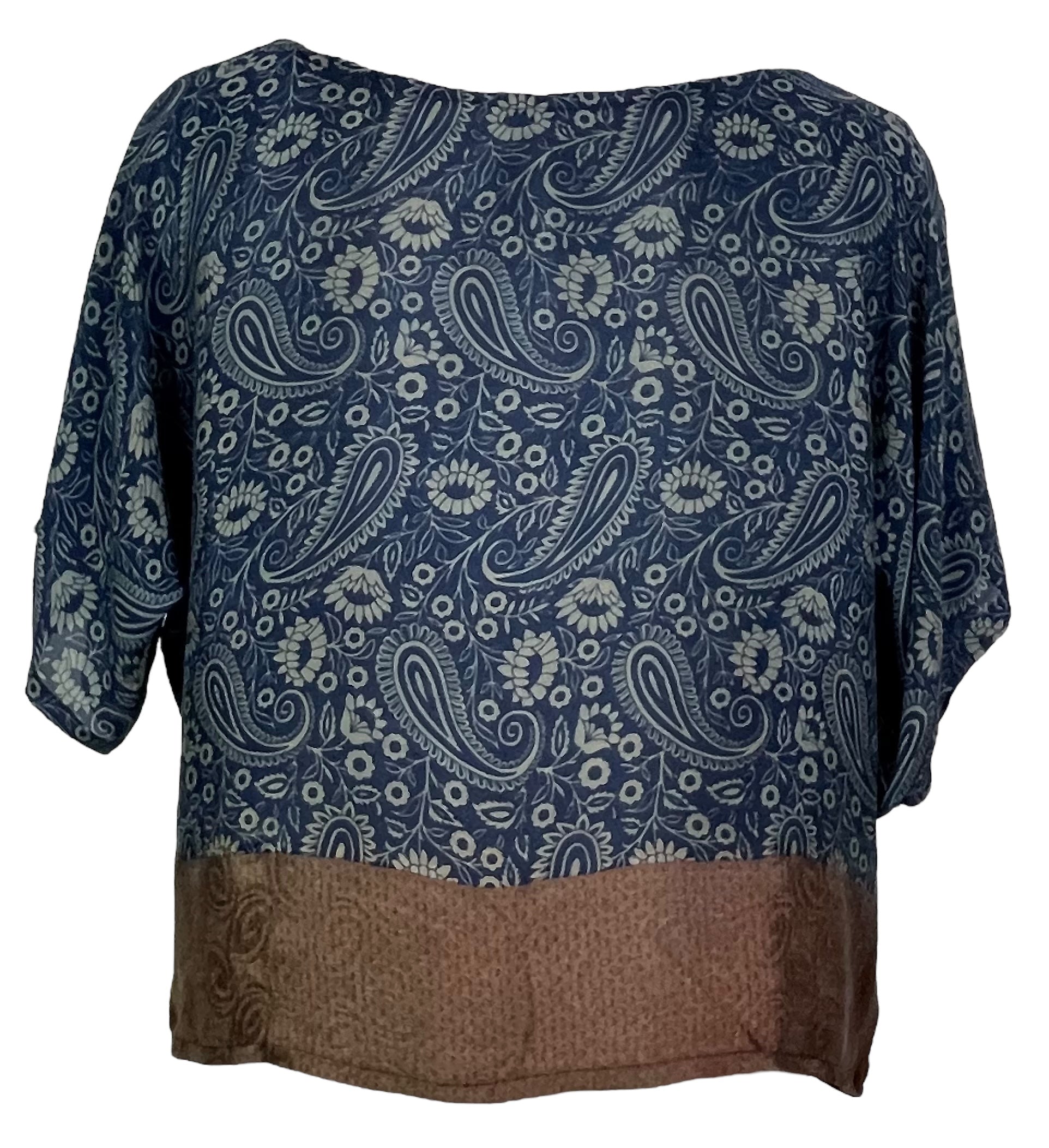 PRC4953 Avatar Pure Silk Boxy Top