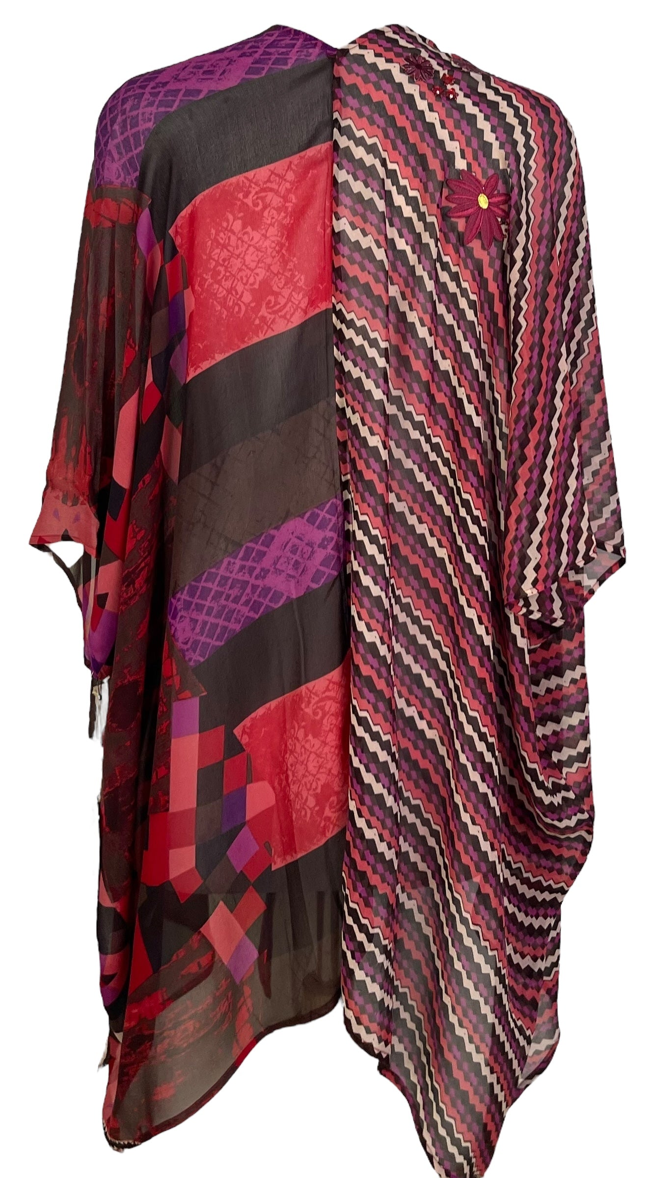 PRG6845 Sheer Avatar Pure Silk Cardigan