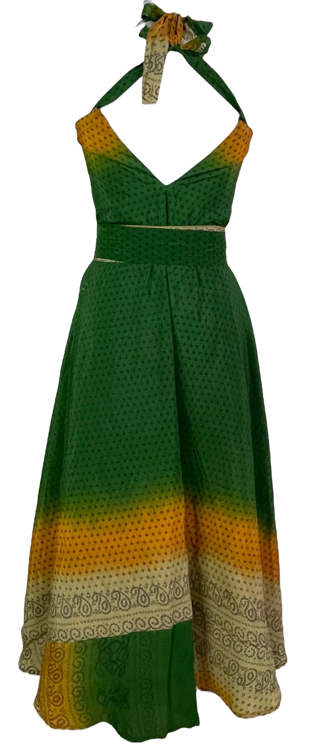 PRC7667 Avatar Pure Silk Maxi Dress with Belt