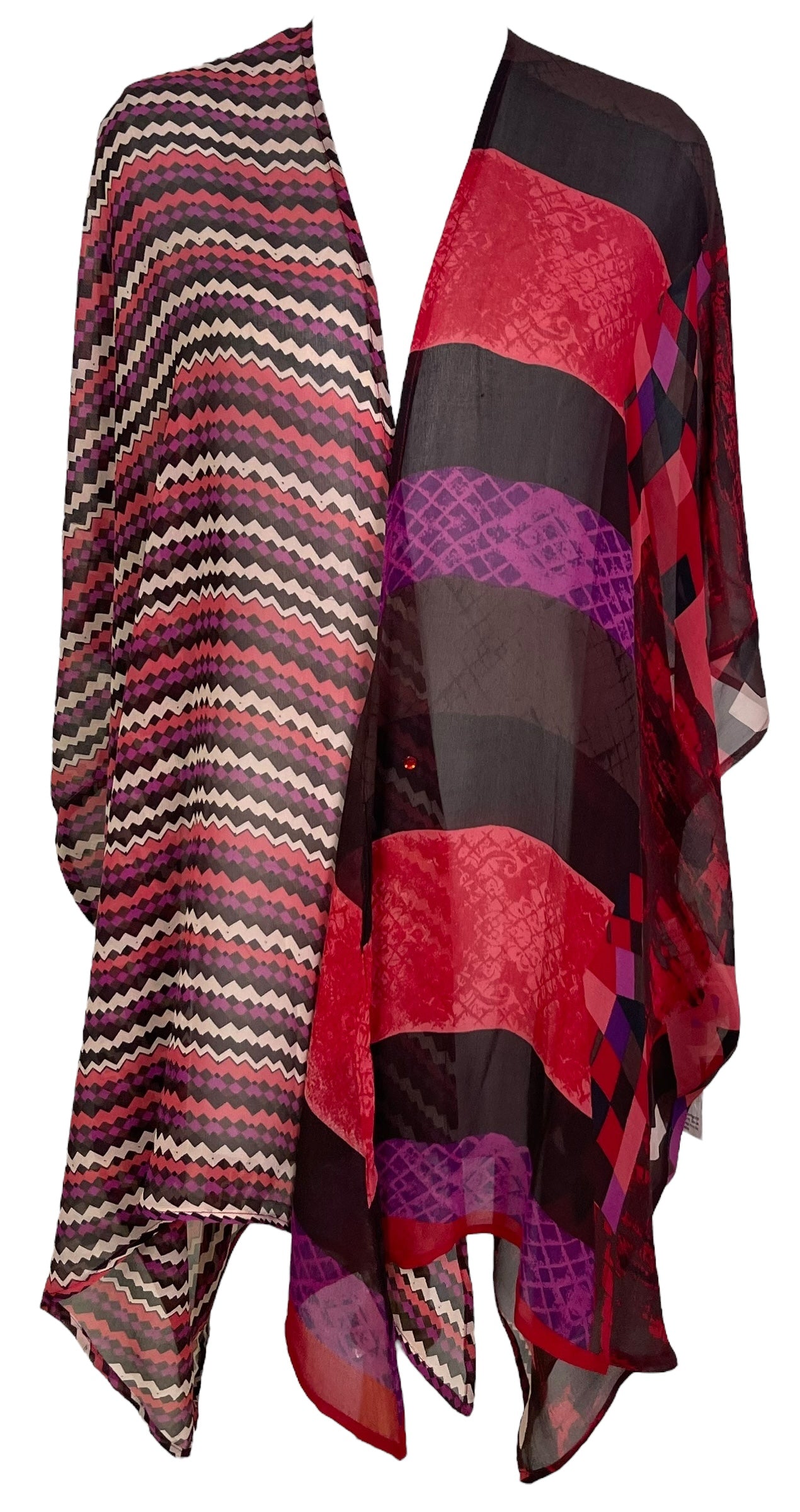 PRG6845 Sheer Avatar Pure Silk Cardigan