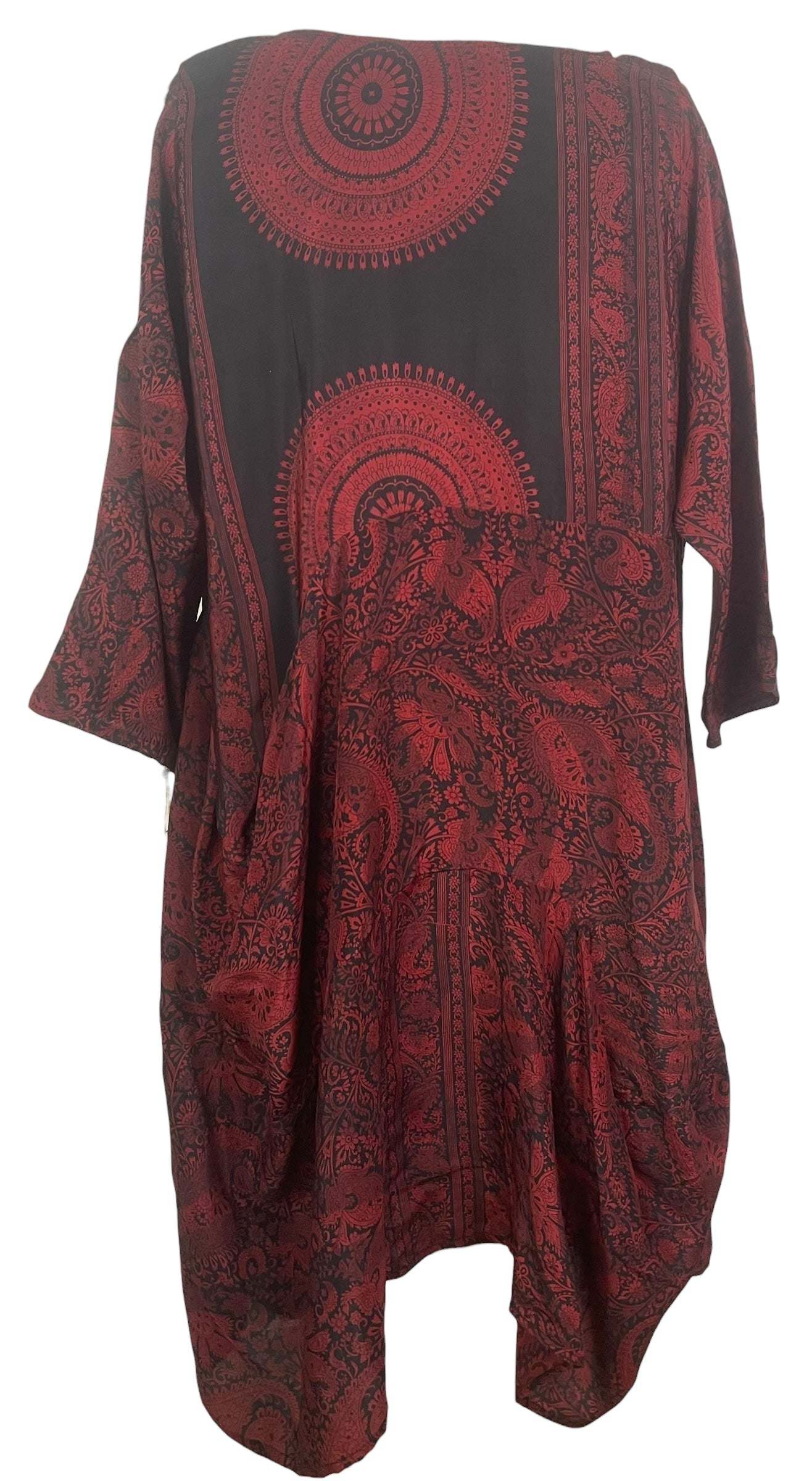 PREVIEW PRC8448 Avatar Pure Silk Sculptural Long Tunic Dress