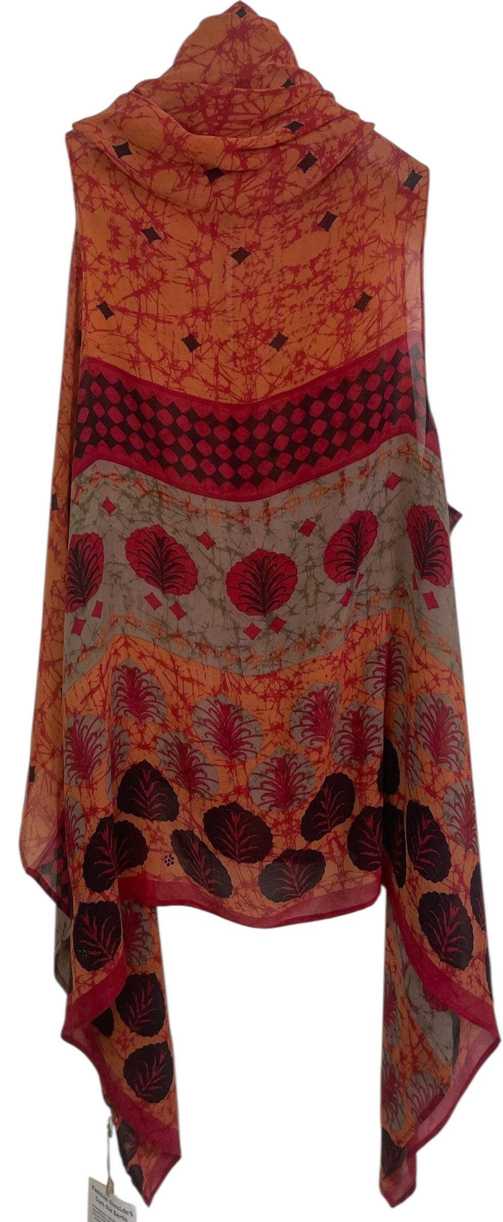 PREVIEW PRG8660 Sheer Avatar Pure Silk Versatile Vest by MARCH2026 – Handmade ethical Vest from sariKNOTsari using upcycled silk. Designed in Canada for travel and slow fashion, loved from Toronto to LA to Sydney. Featuring Zsiska, Bryn Walker and Artisan Leather coats by Rejean Pepin, Pepin designs
