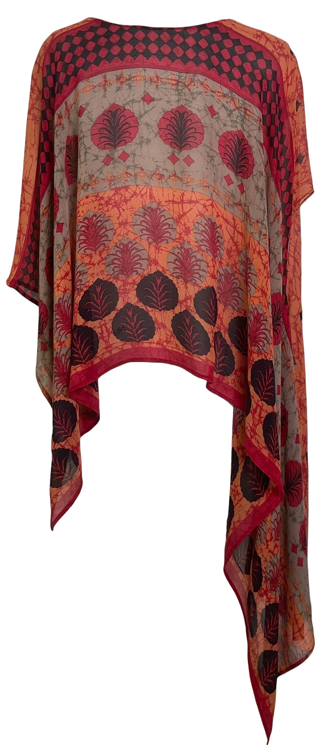 PREVIEW PRG8660 Sheer Avatar Pure Silk Versatile Vest by MARCH2026 – Handmade ethical Vest from sariKNOTsari using upcycled silk. Designed in Canada for travel and slow fashion, loved from Toronto to LA to Sydney. Featuring Zsiska, Bryn Walker and Artisan Leather coats by Rejean Pepin, Pepin designs