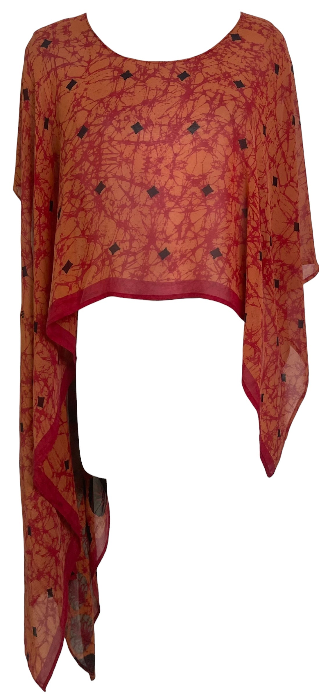 PREVIEW PRG8660 Sheer Avatar Pure Silk Versatile Vest by MARCH2026 – Handmade ethical Vest from sariKNOTsari using upcycled silk. Designed in Canada for travel and slow fashion, loved from Toronto to LA to Sydney. Featuring Zsiska, Bryn Walker and Artisan Leather coats by Rejean Pepin, Pepin designs