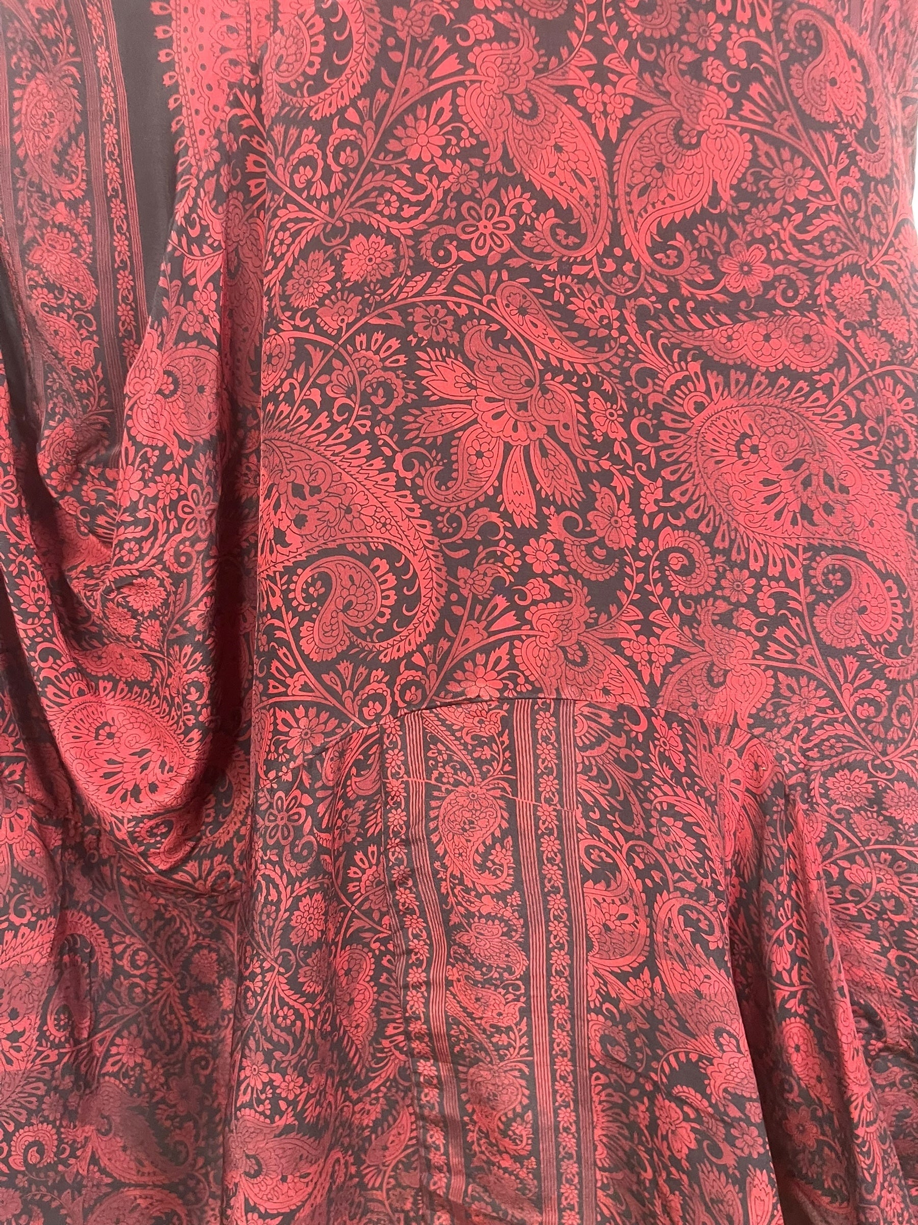 PRC8448 Avatar Pure Silk Sculptural Long Tunic Dress