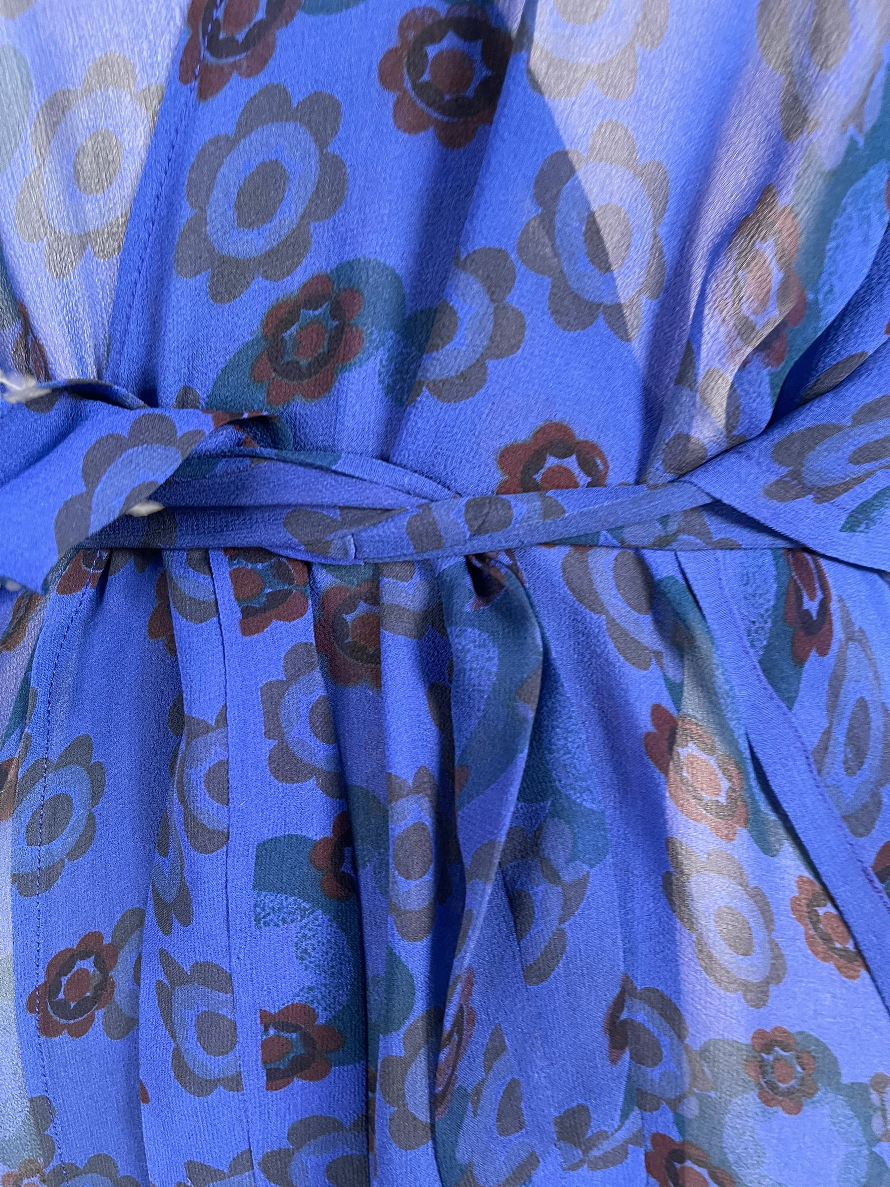 PRG6438 Sheer Avatar Pure Silk Kimono-Sleeved Jacket with Belt