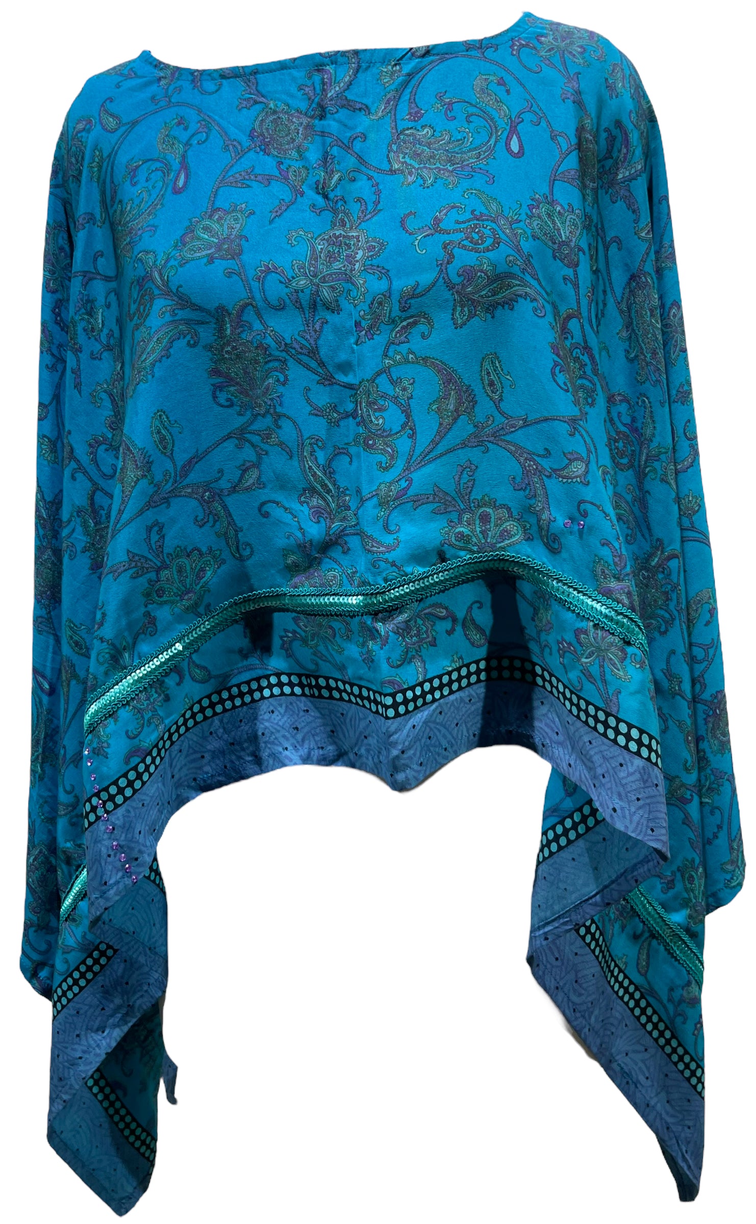 PRC5200  Wabi Sabi Pure Silk Capelet Poncho