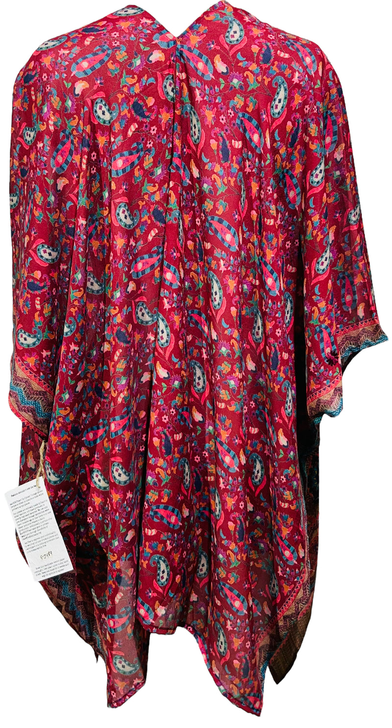 PRG3989 Sheer Avatar Pure Silk Cardigan