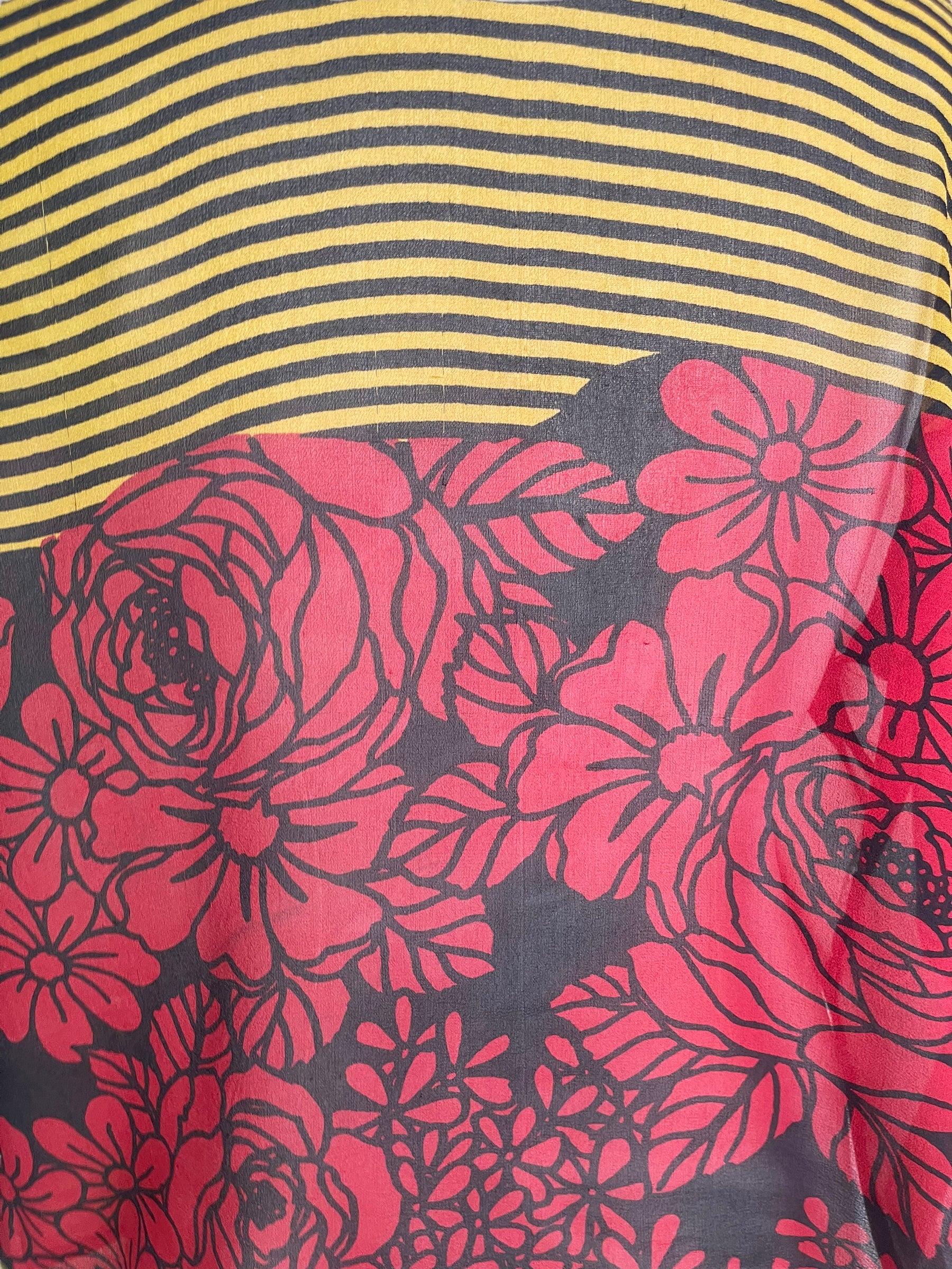 PRG6512 Sheer Wabi Sabi Pure Silk Side Slit Top