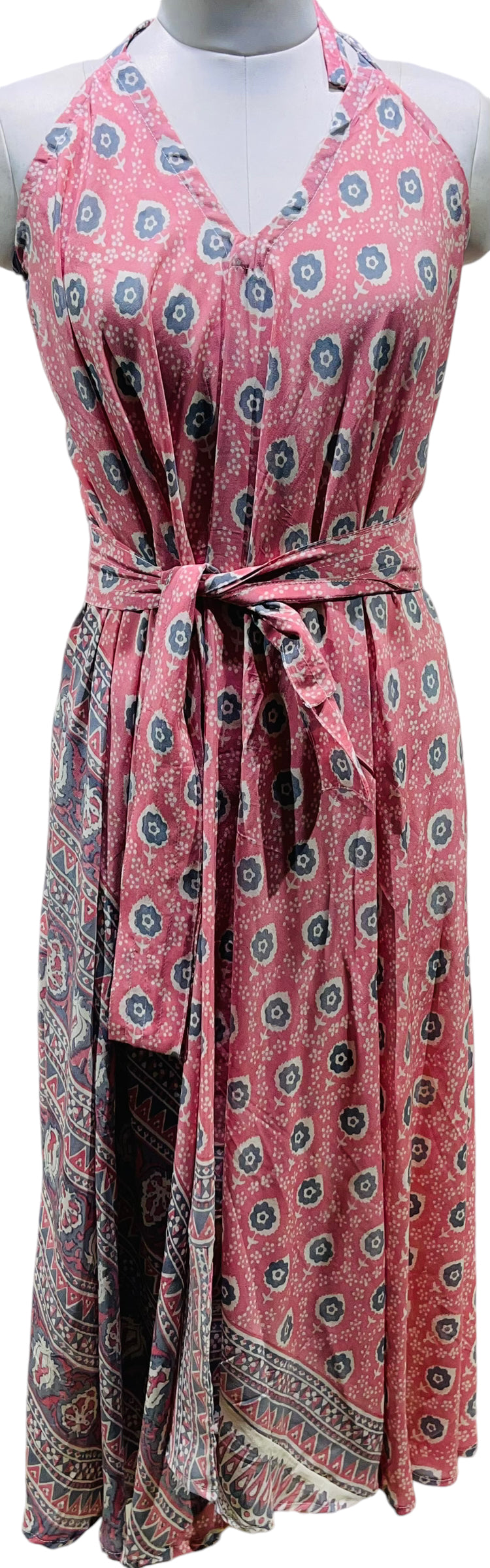 PRC5468 Avatar Pure Silk Maxi Dress with Belt